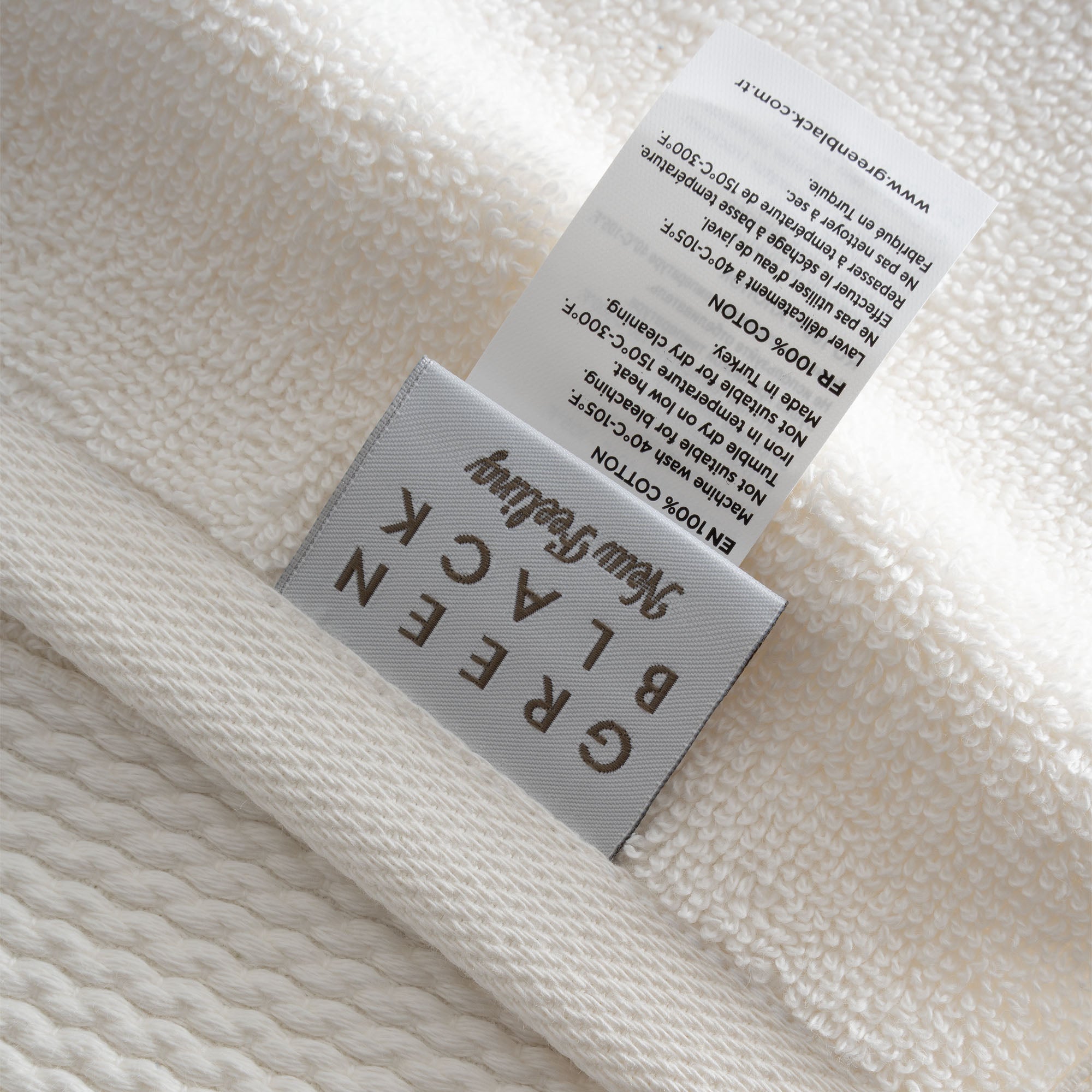 Lara Turkish Cotton Bath Towel Set of 6 Cream