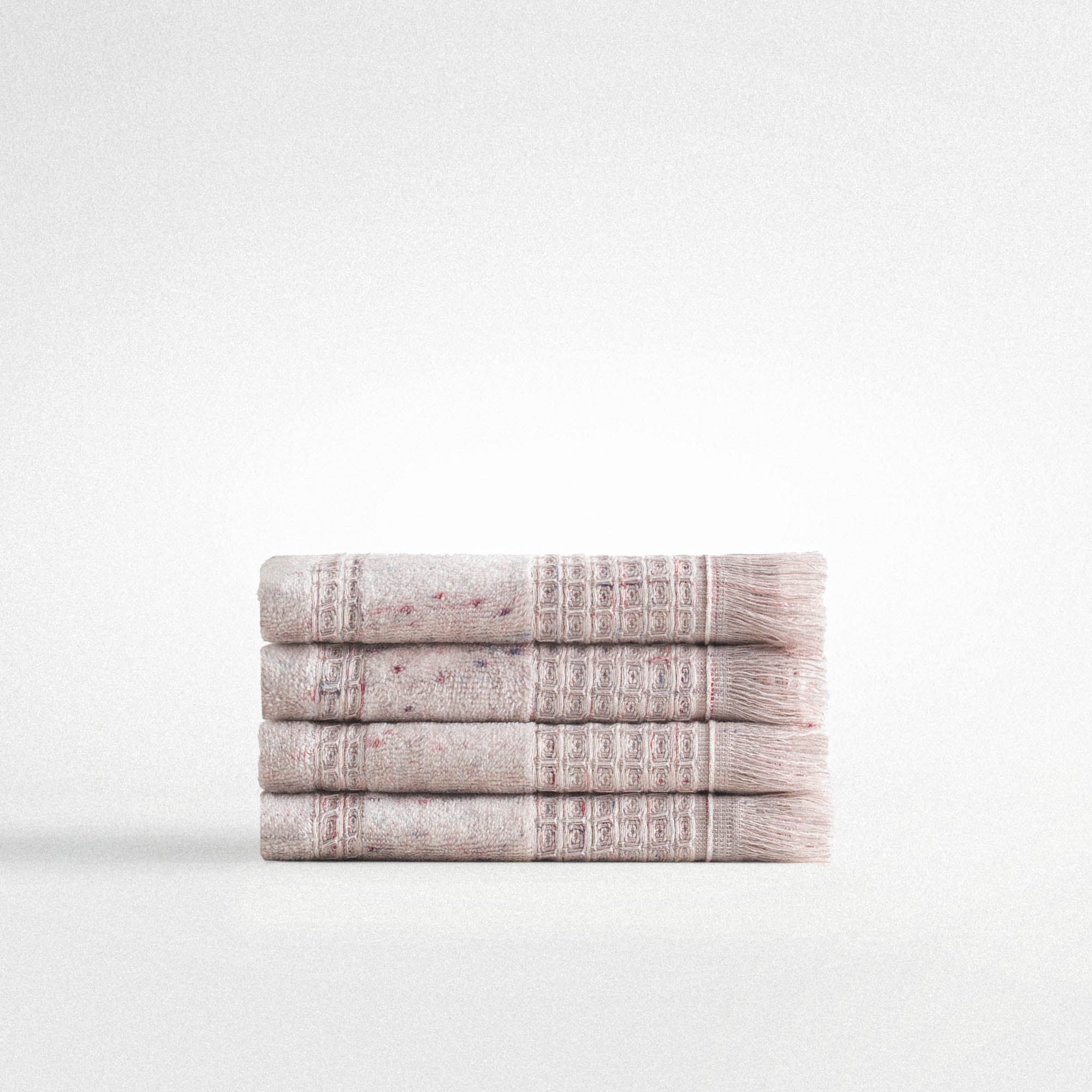 Maia Organic Cotton Hand Towel Set of 4 Inject Powder