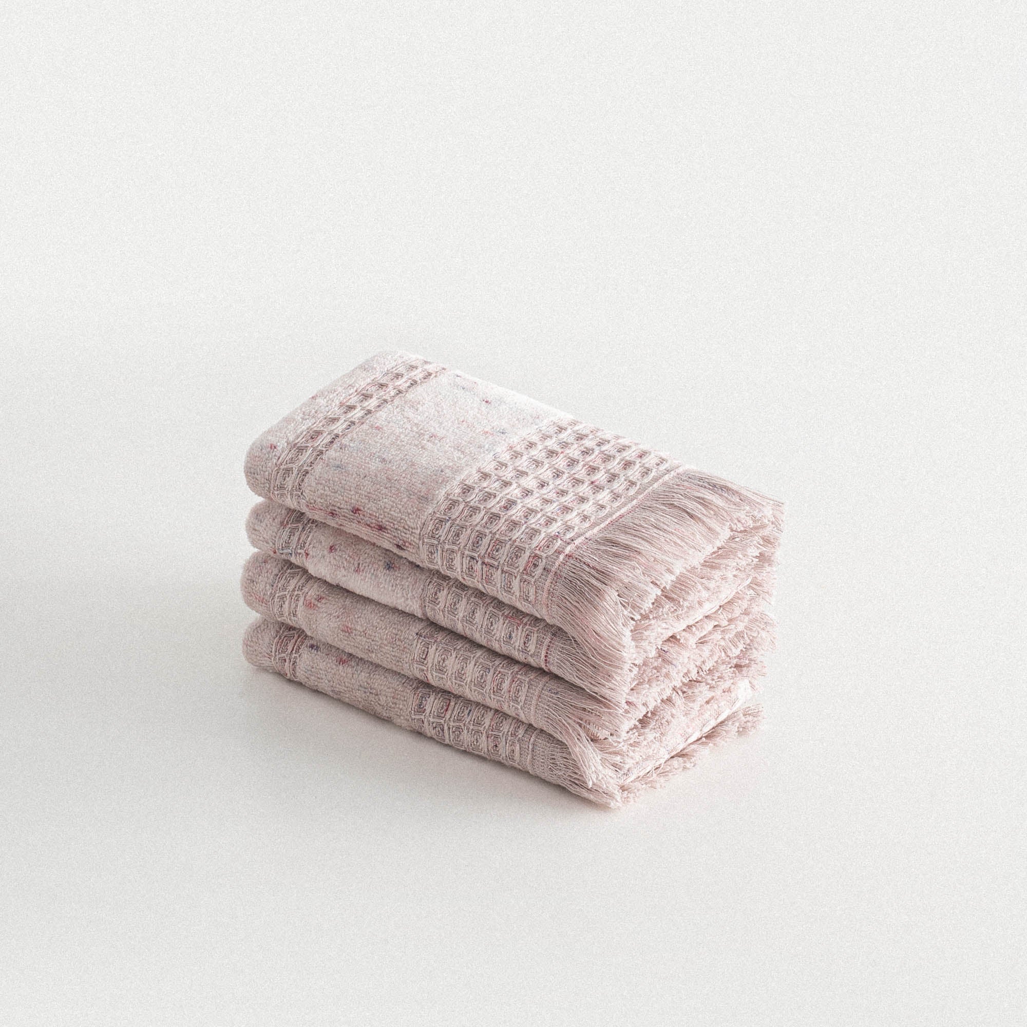 Maia Organic Cotton Hand Towel Set of 4 Inject Powder