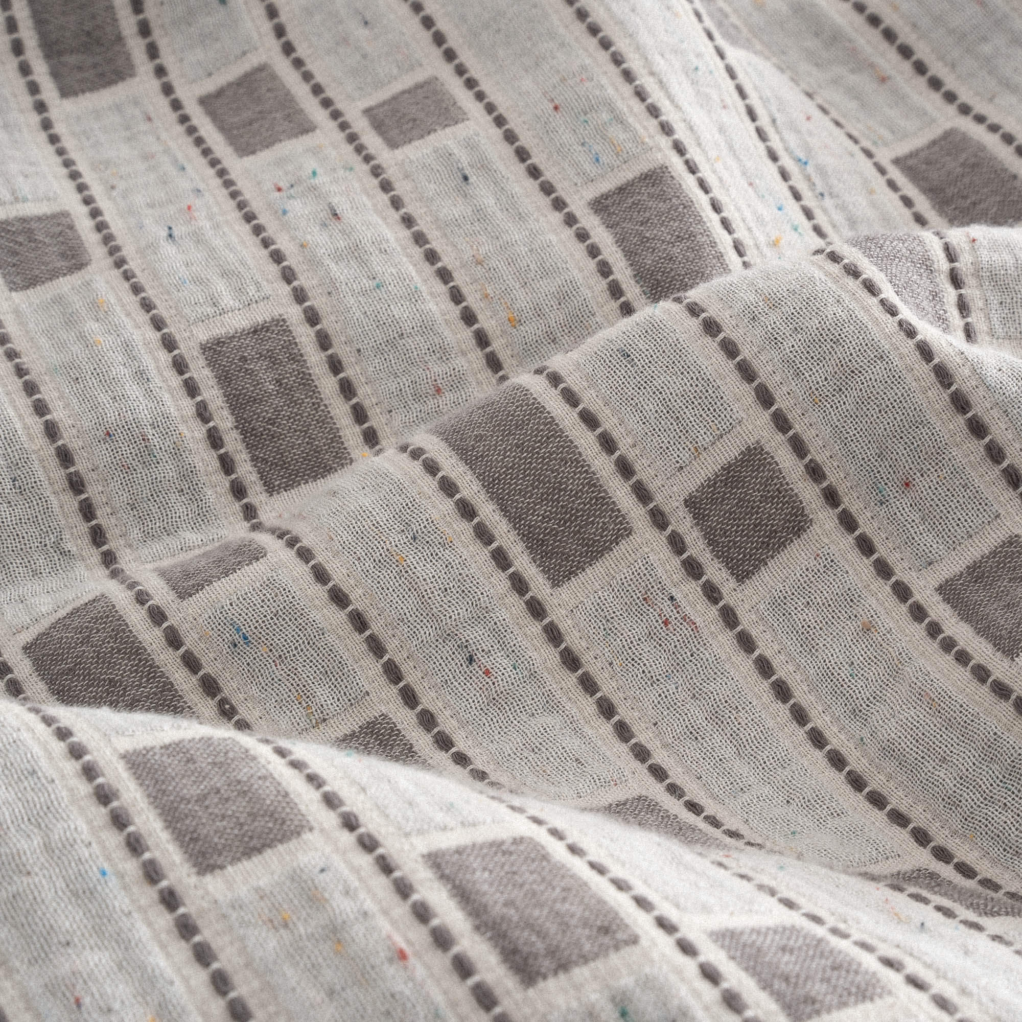 Merisa Organic Cotton Muslin Double Pique Set Grey