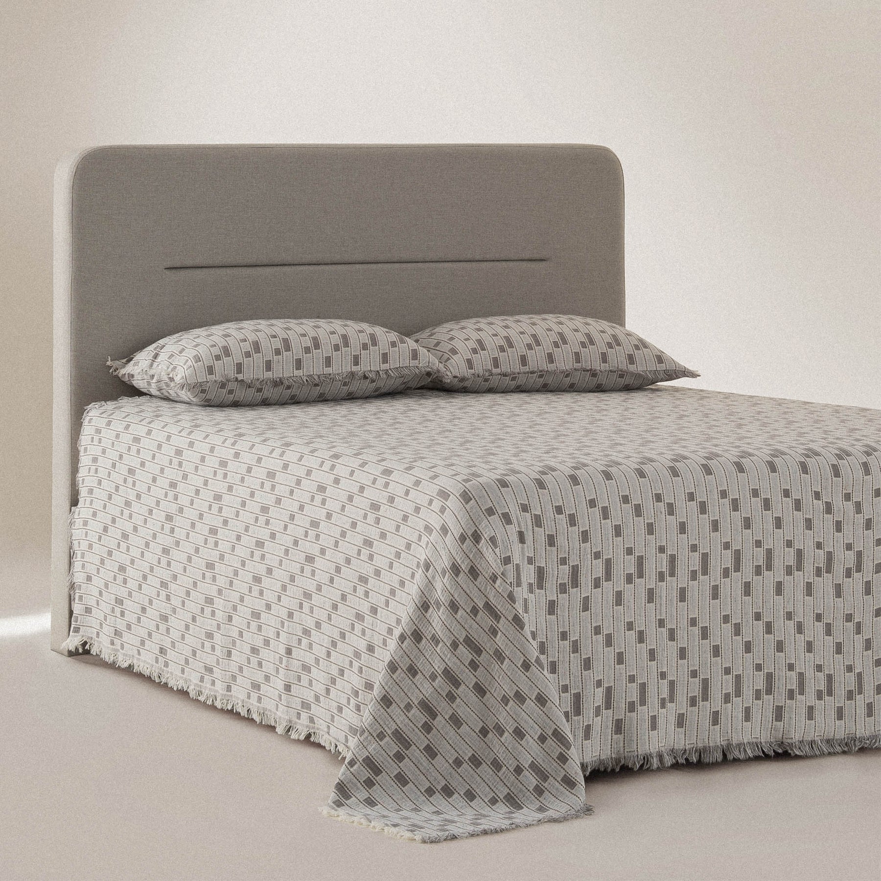 Merisa Organic Cotton Muslin Double Pique Set Grey