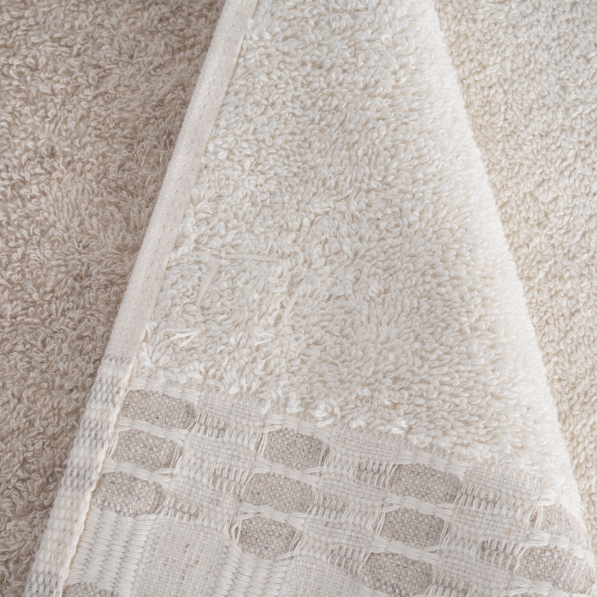 Ramina Organic Cotton Hemp Men's Bath Towel Beige