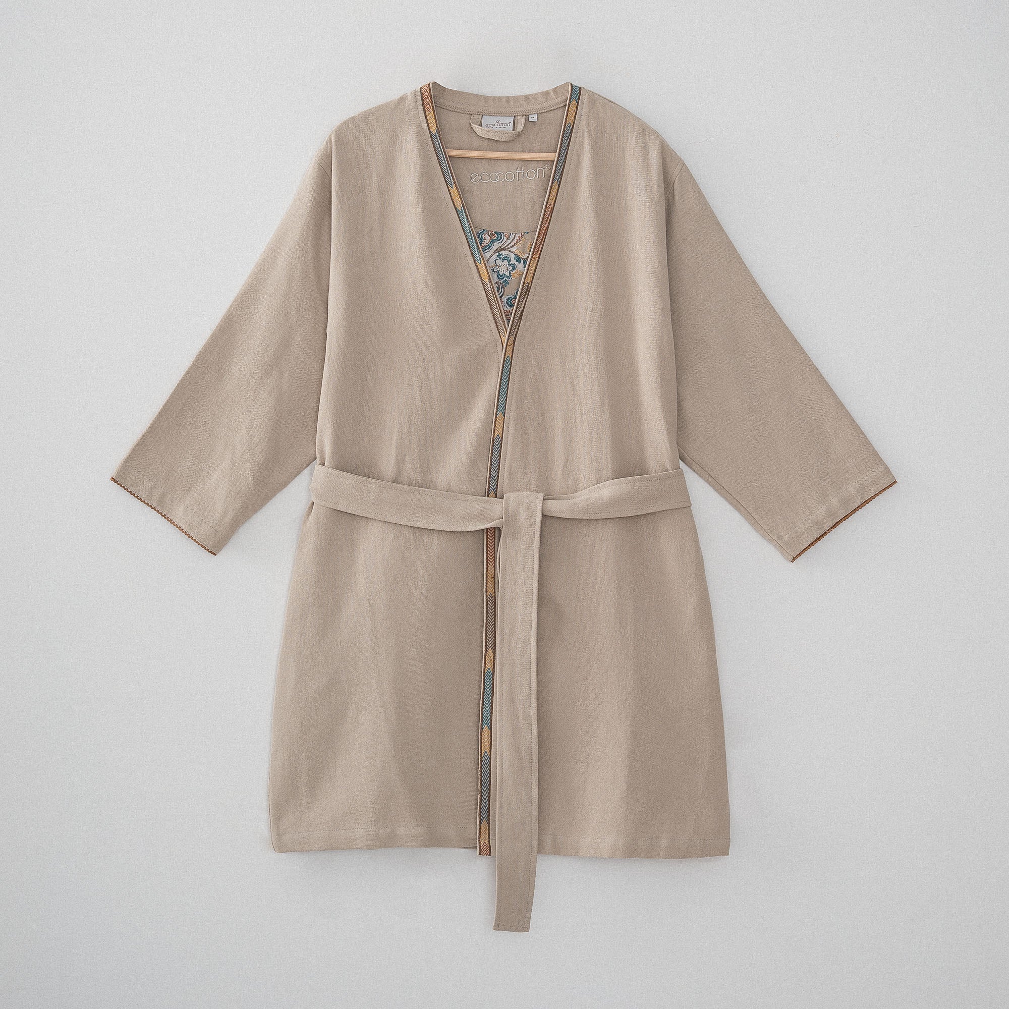 Revna Organic Cotton Women's Dressing Gown Beige