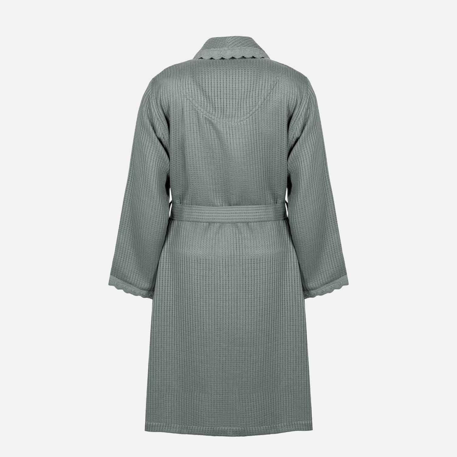 Alessa Organic Cotton Pique Women's Bathrobe Green