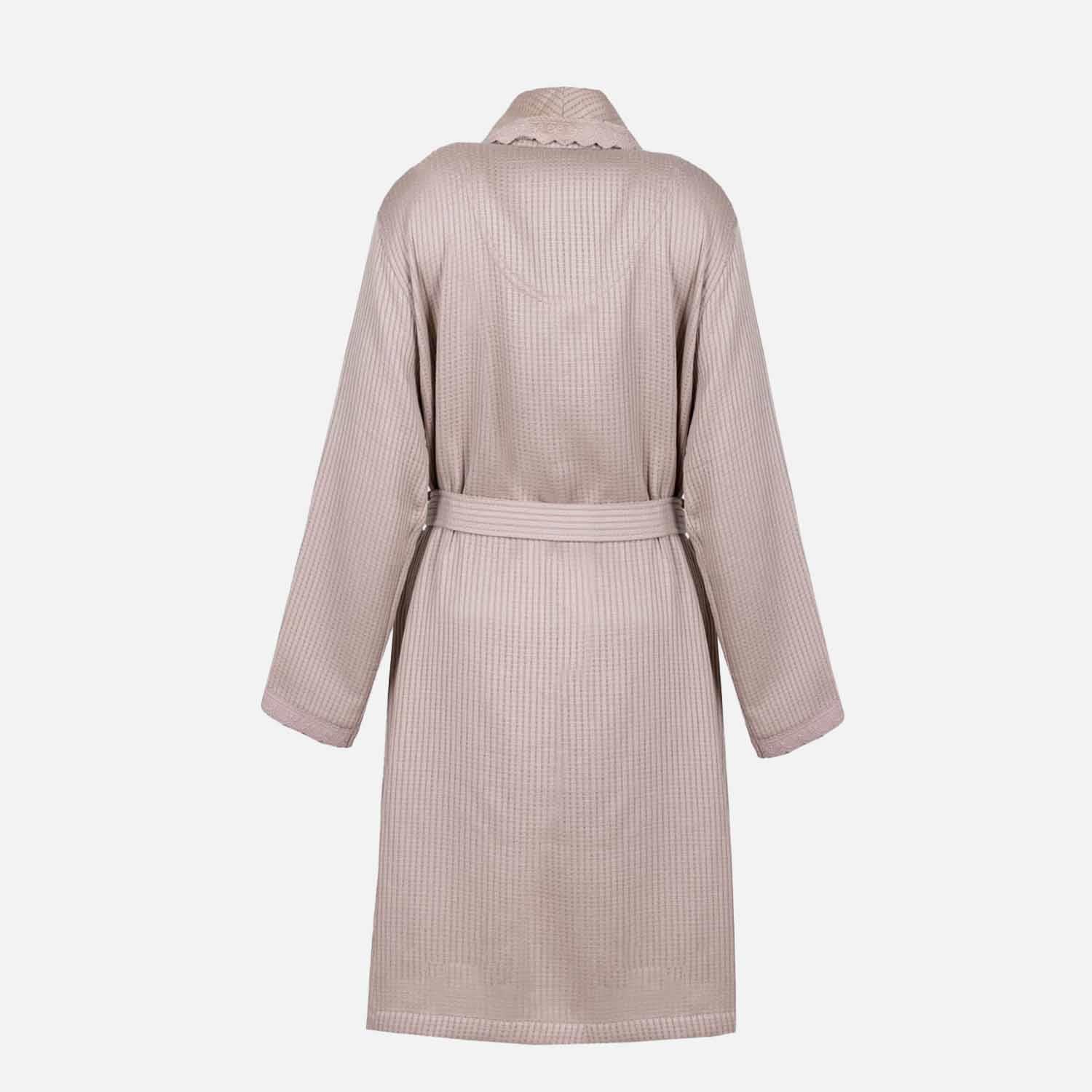 Alessa Organic Cotton Pique Women's Bathrobe Powder