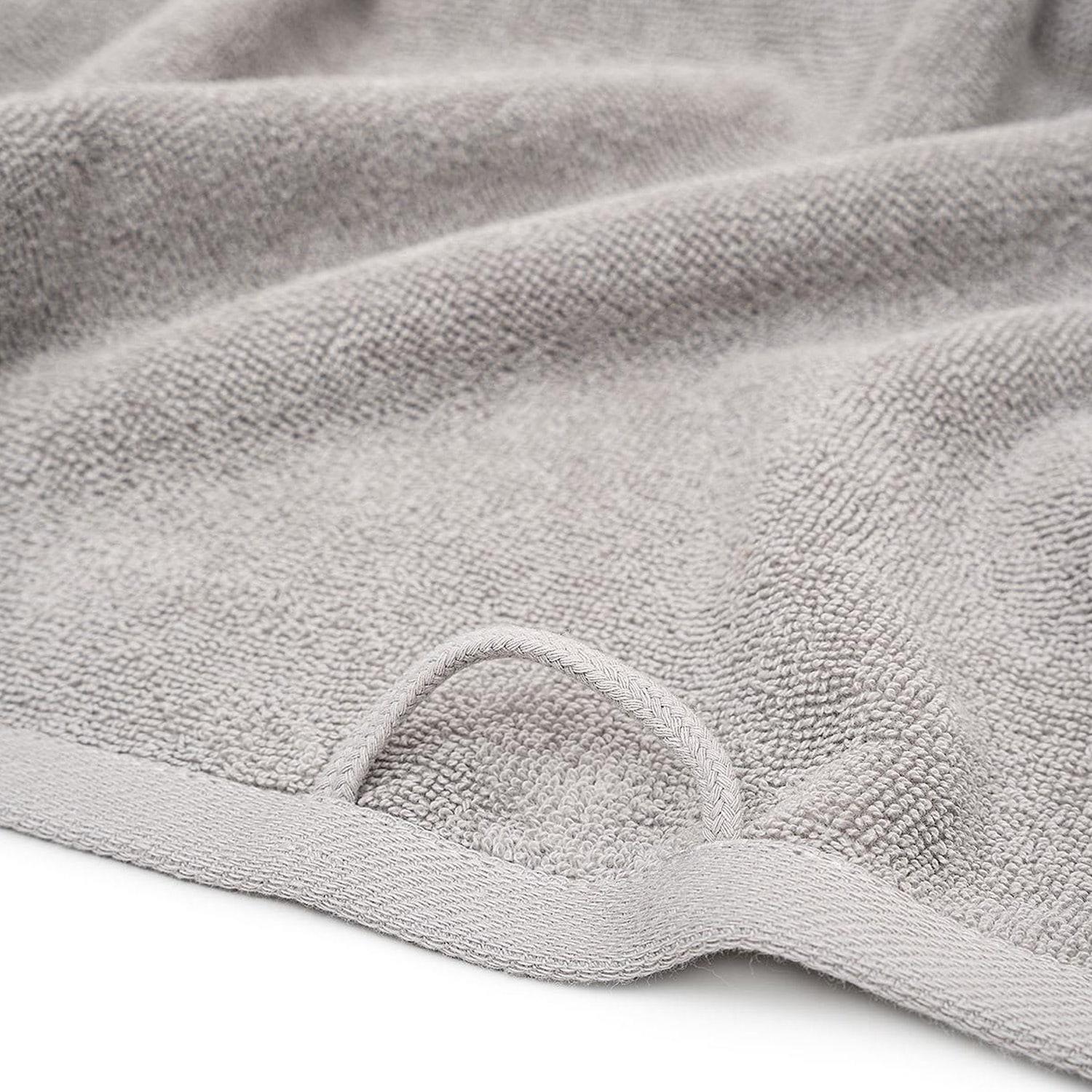 Arven Organic Cotton Men's Bath Towel Set of 2 Gray