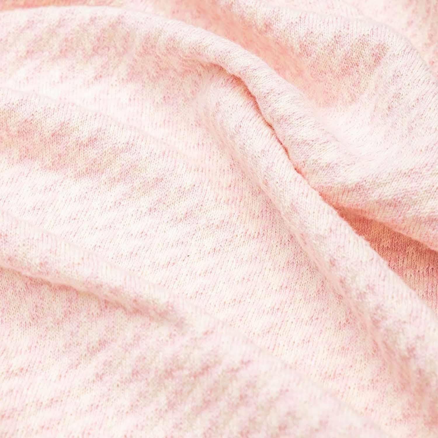 Baby Dream Organic Cotton Knitted Baby Blanket Powder