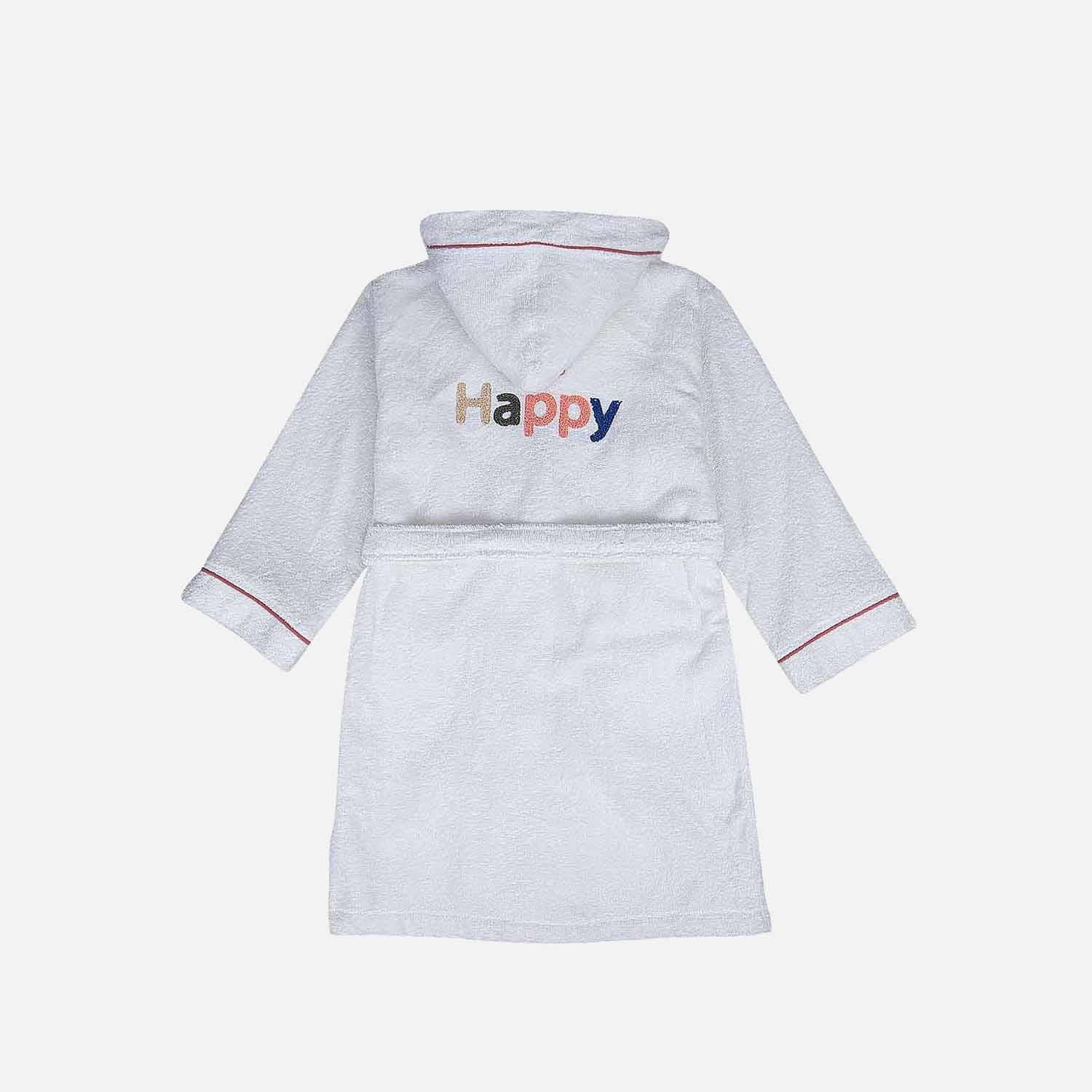 Be Happy Cotton Kids' Bathrobe Cream/ Terra