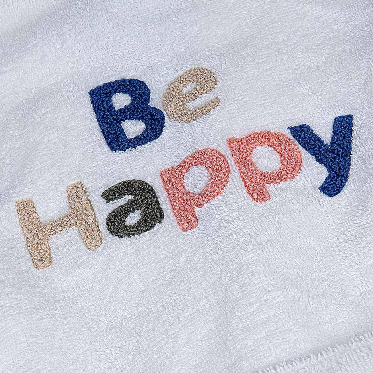 Be Happy Cotton Kids' Bathrobe Cream/ Terra