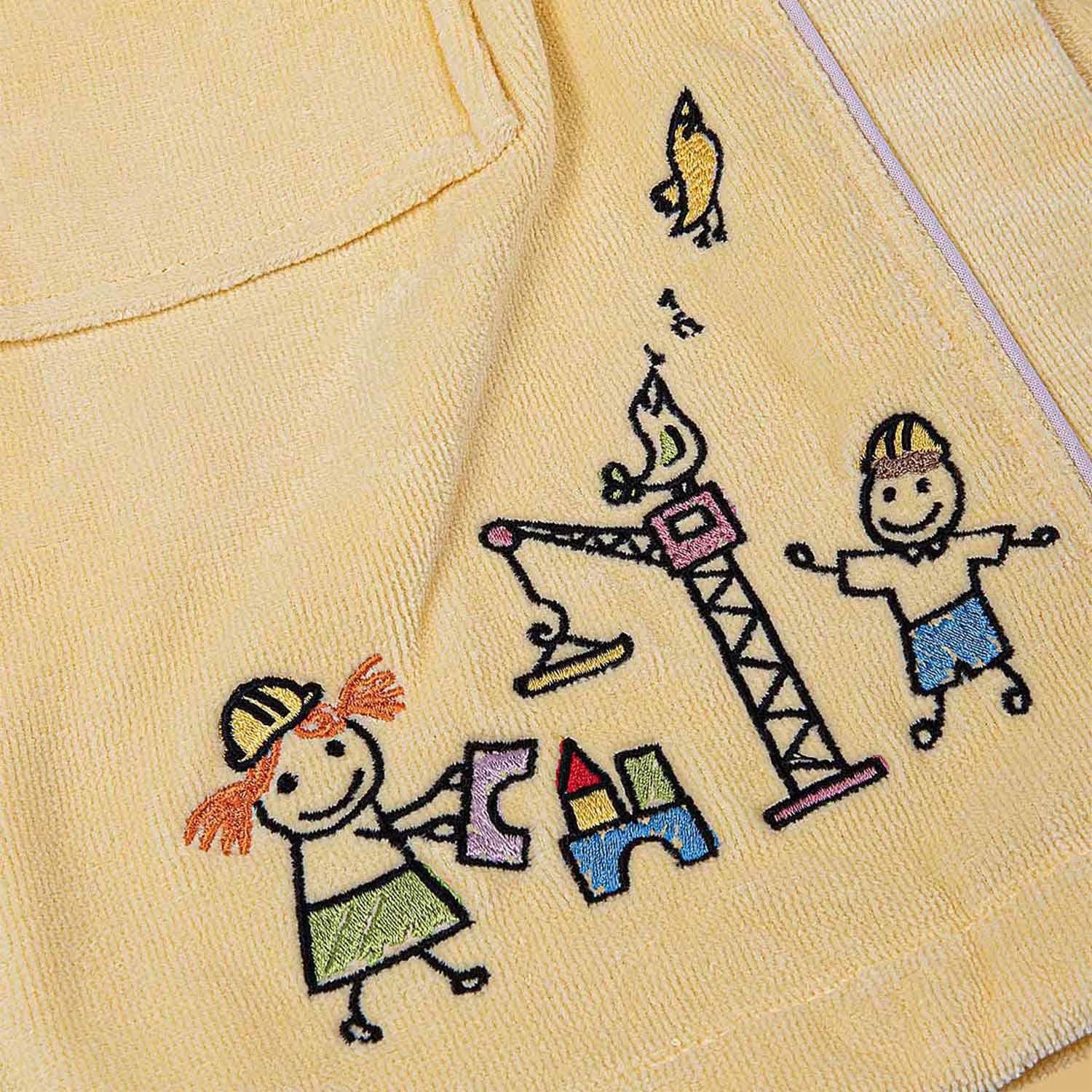 Carnaval Organic Cotton Kids' Bathrobe Yellow