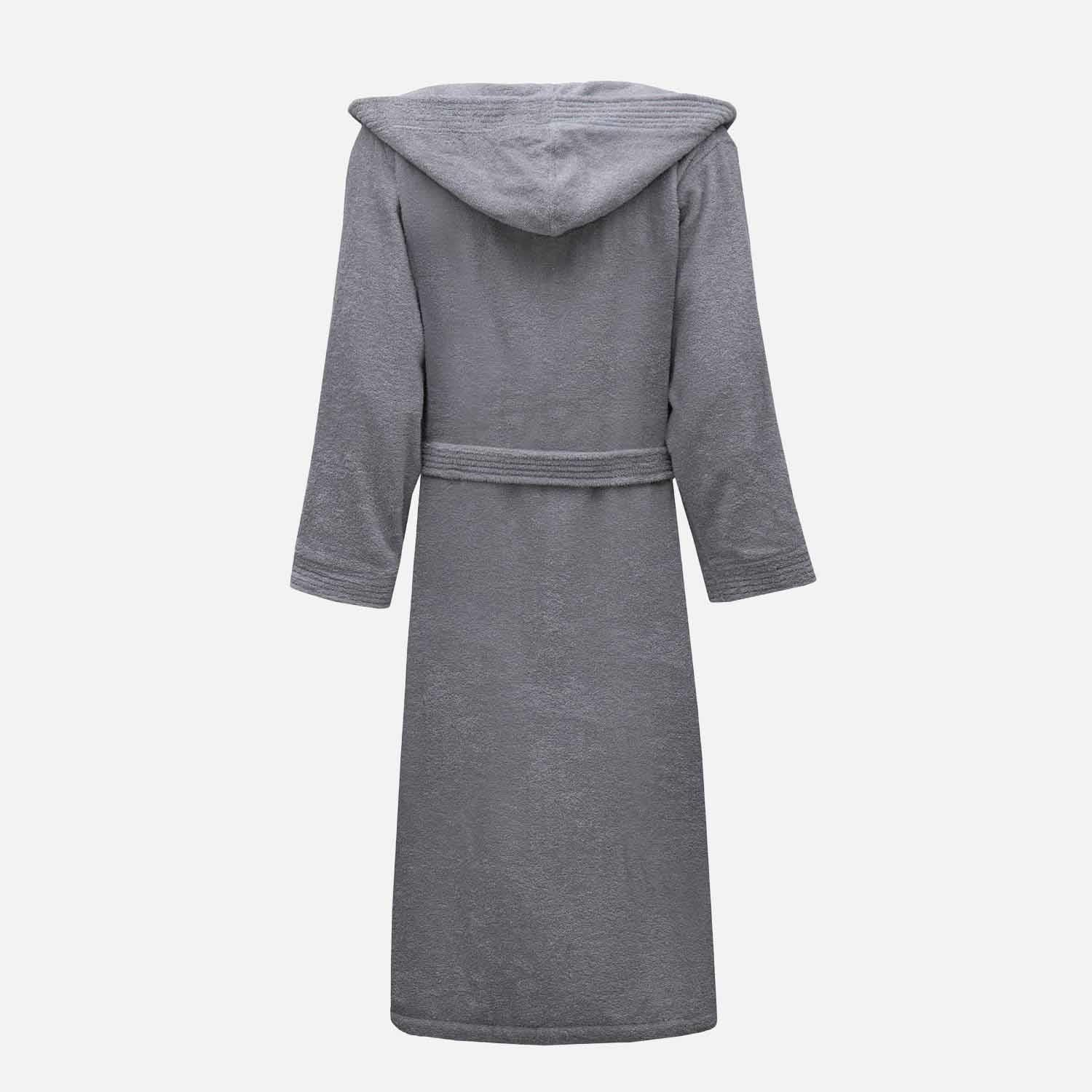 Ecosoft Organic Cotton New Men's Bathrobe Gray