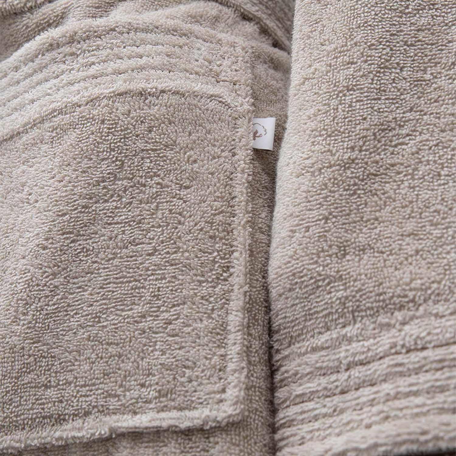 Ecosoft Organic Cotton New Women's Bathrobe Beige