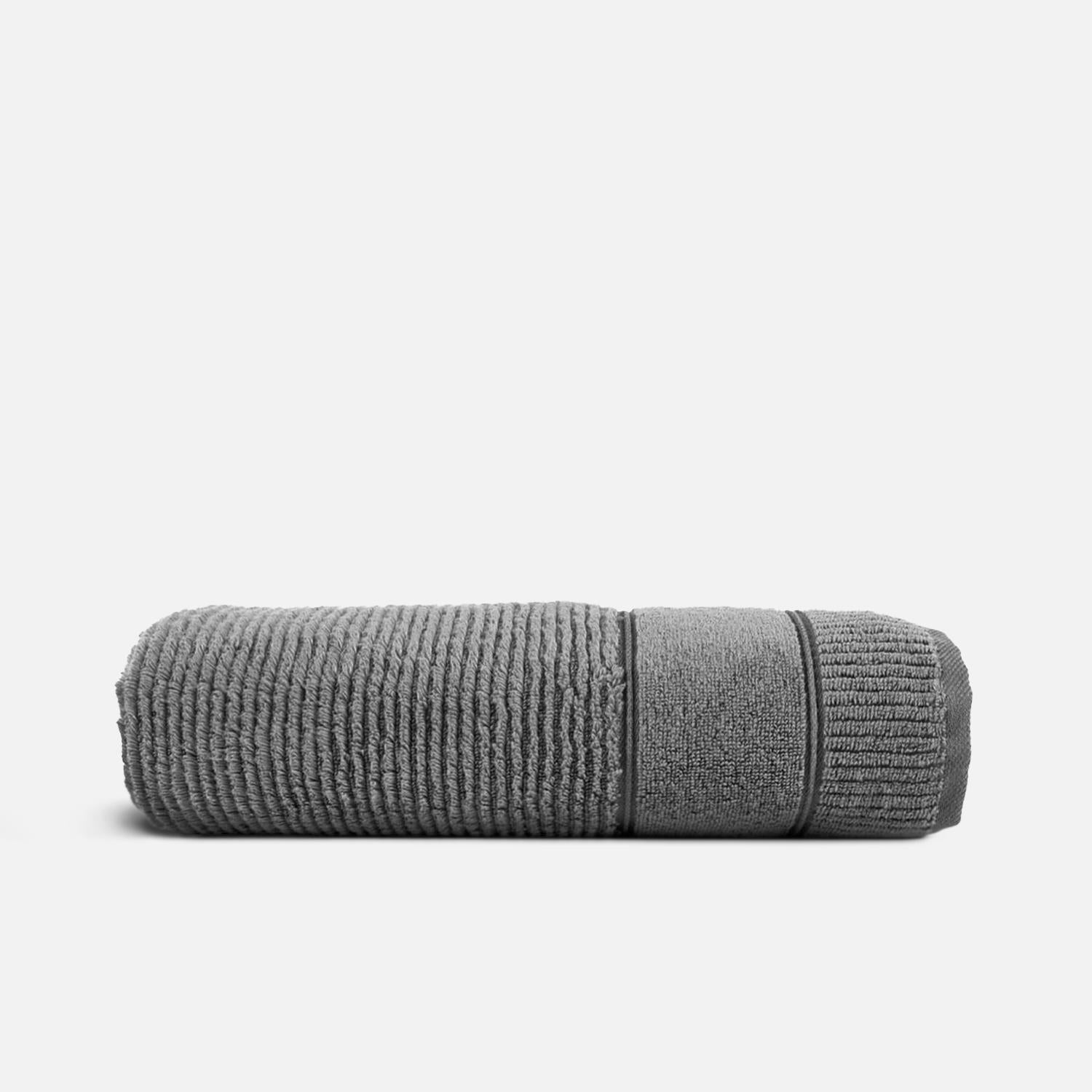 Eliza Cotton Air Twist Bath Towel Anthracite