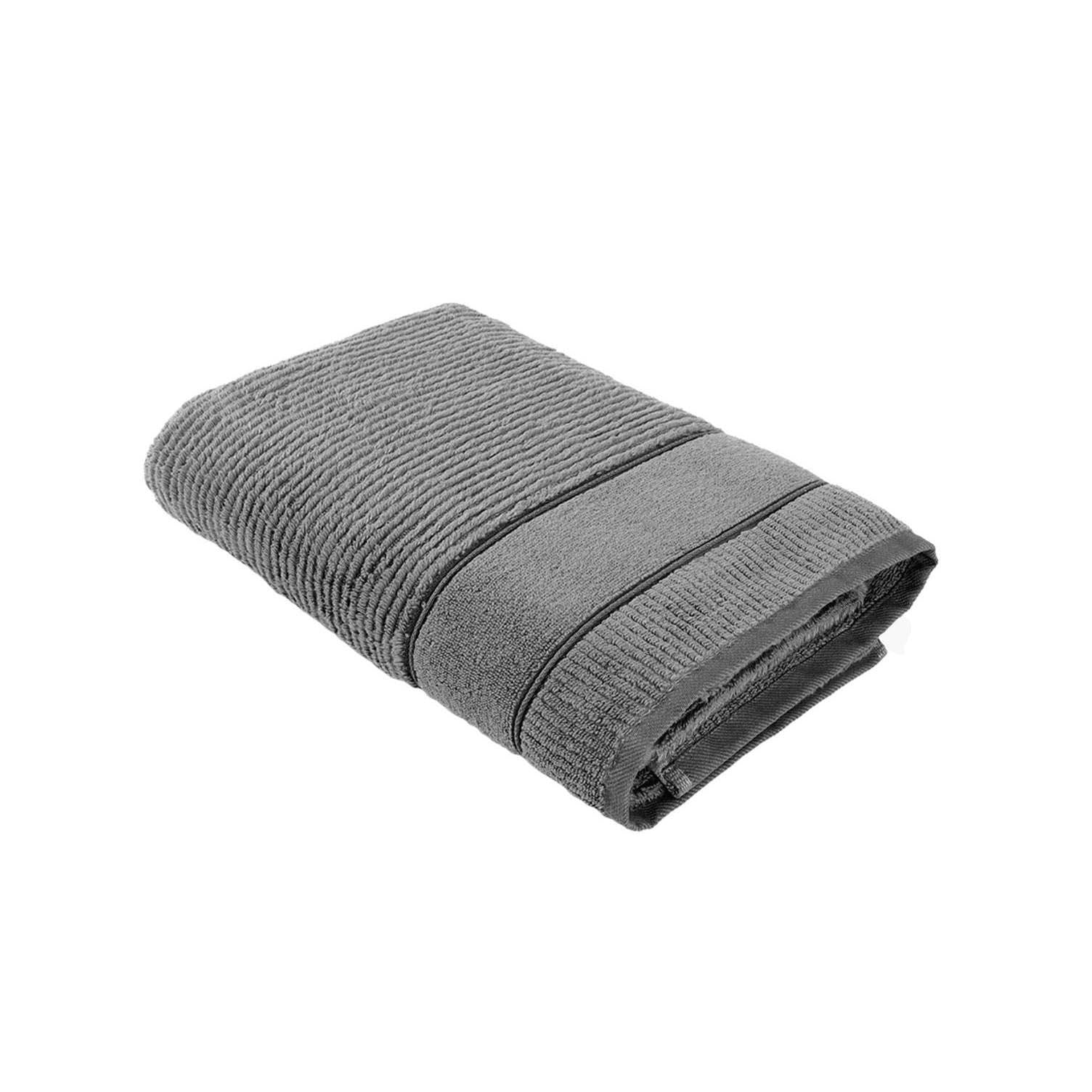 Eliza Cotton Air Twist Bath Towel Anthracite