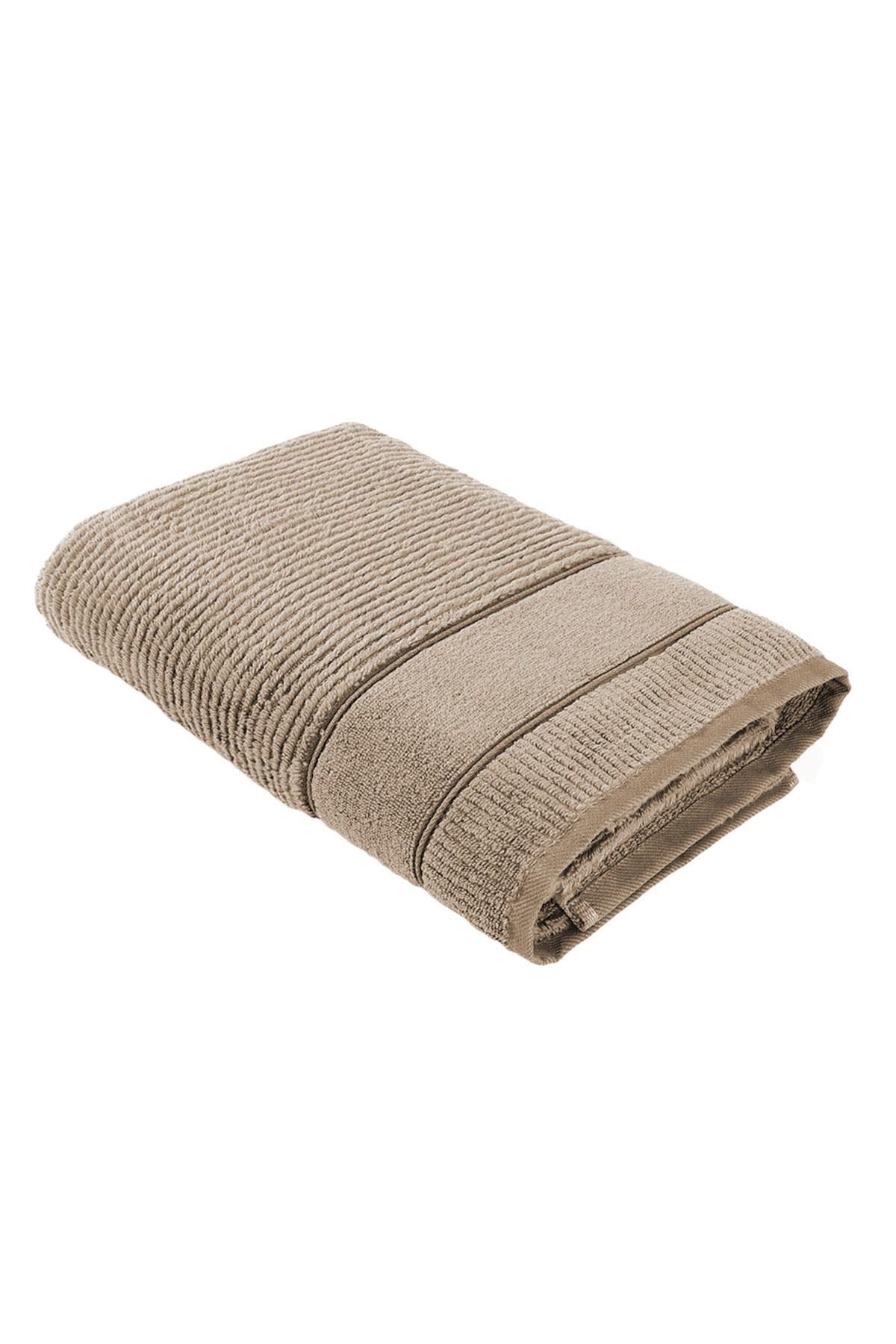 Eliza Cotton Air Twist Bath Towel Beige