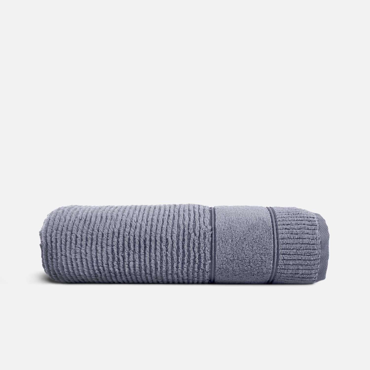 Eliza Cotton Air Twist Bath Towel Gray