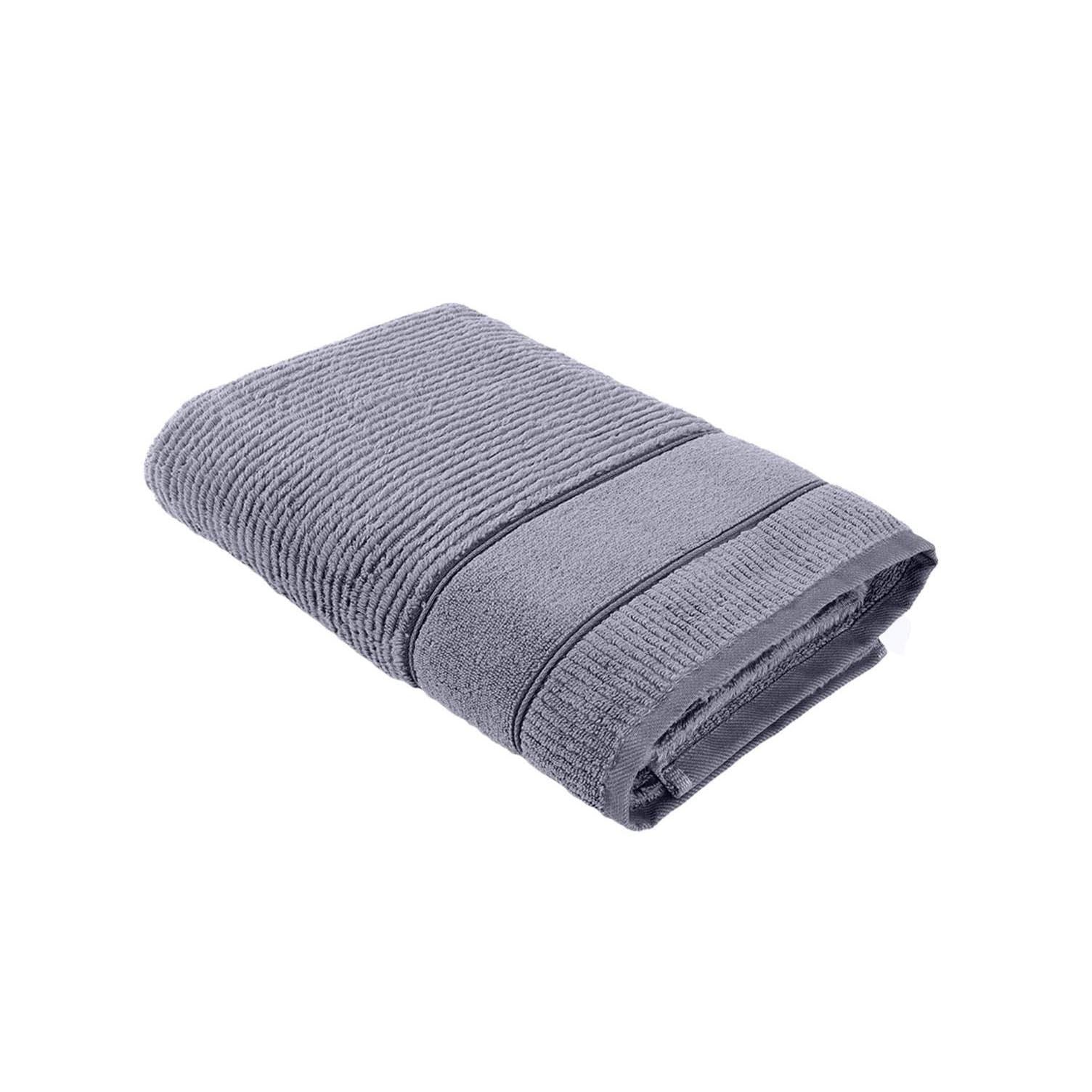 Eliza Cotton Air Twist Bath Towel Gray