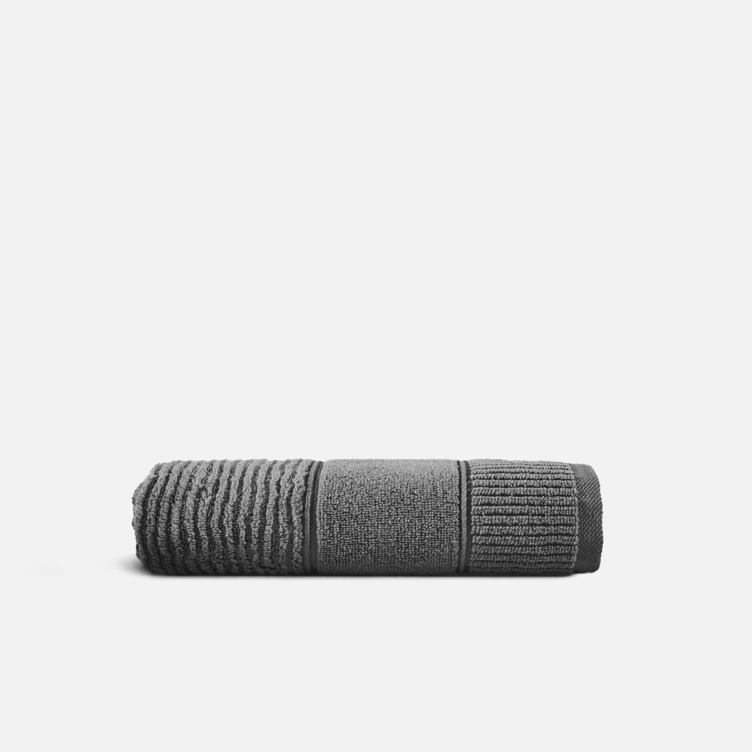 Eliza Cotton Air Twist Hand Towel Anthracite