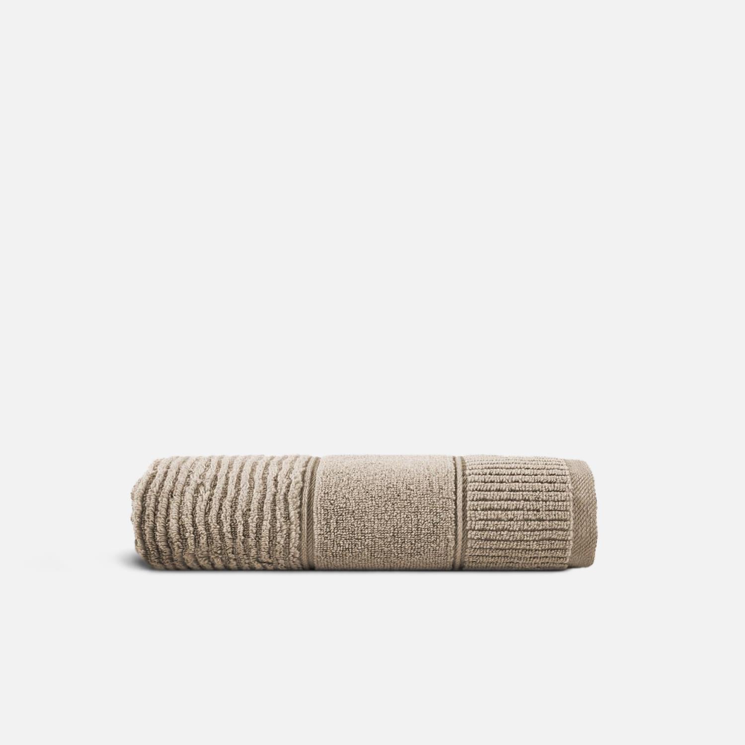 Eliza Cotton Air Twist Hand Towel Beige