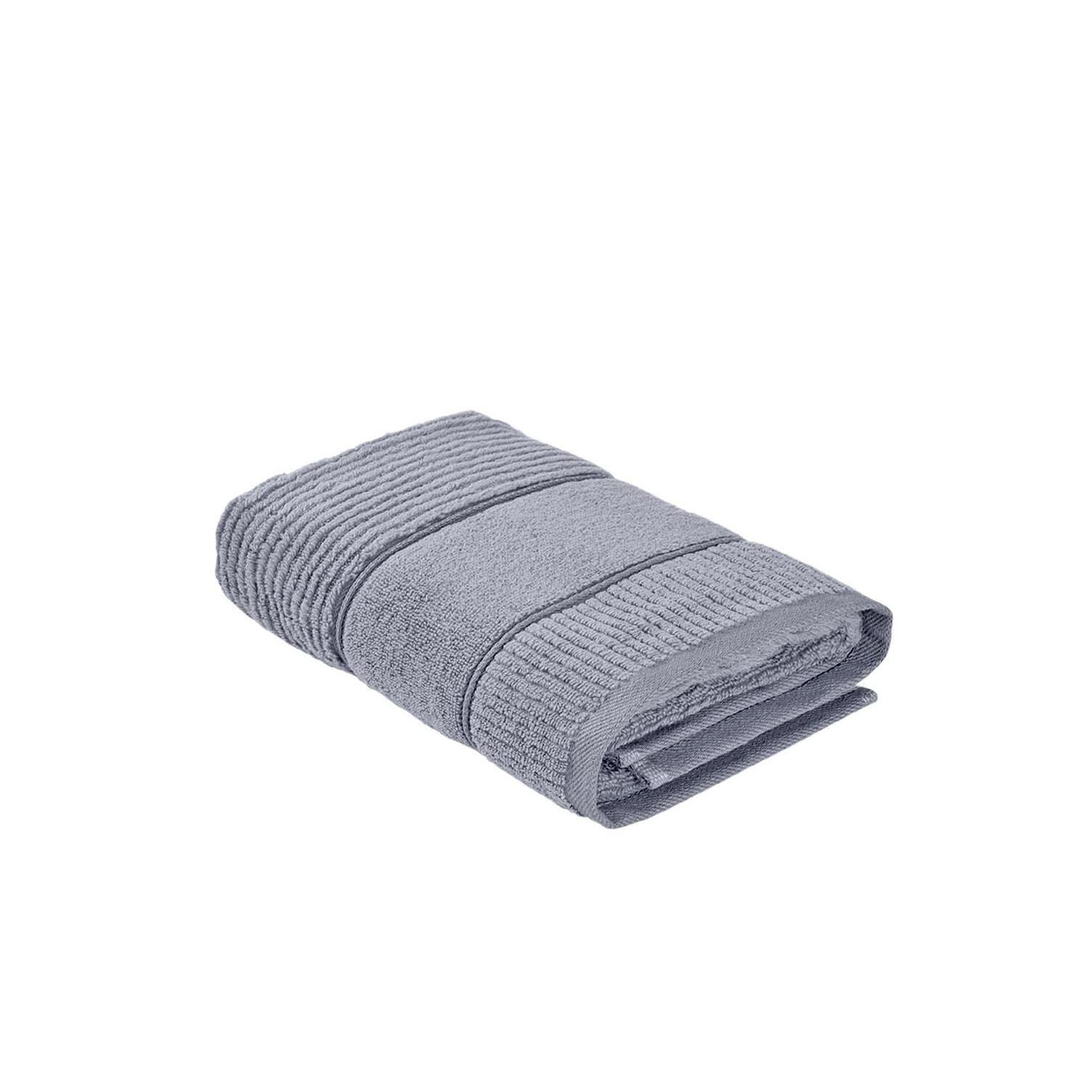 Eliza Cotton Air Twist Hand Towel Gray