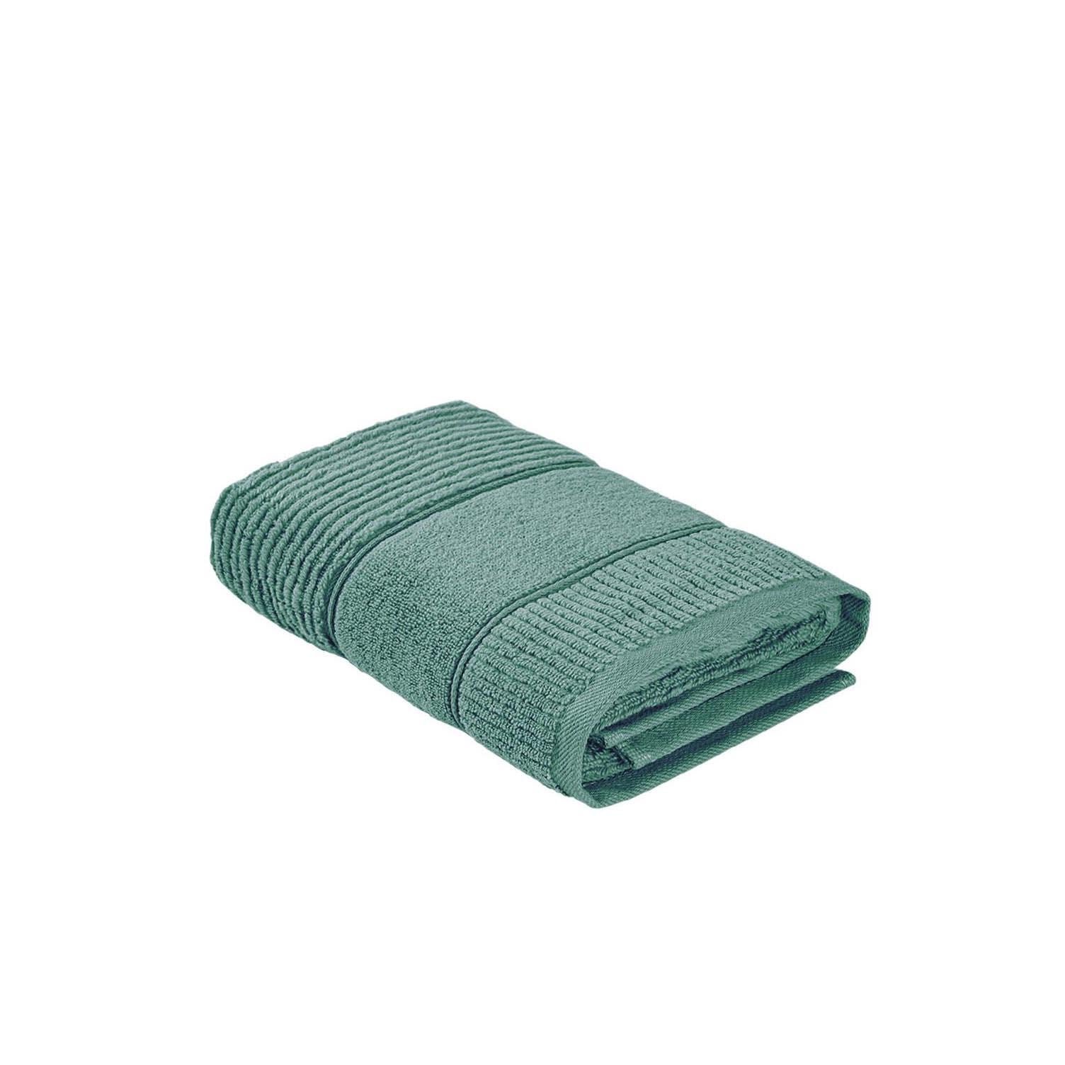 Eliza Cotton Air Twist Hand Towel Green