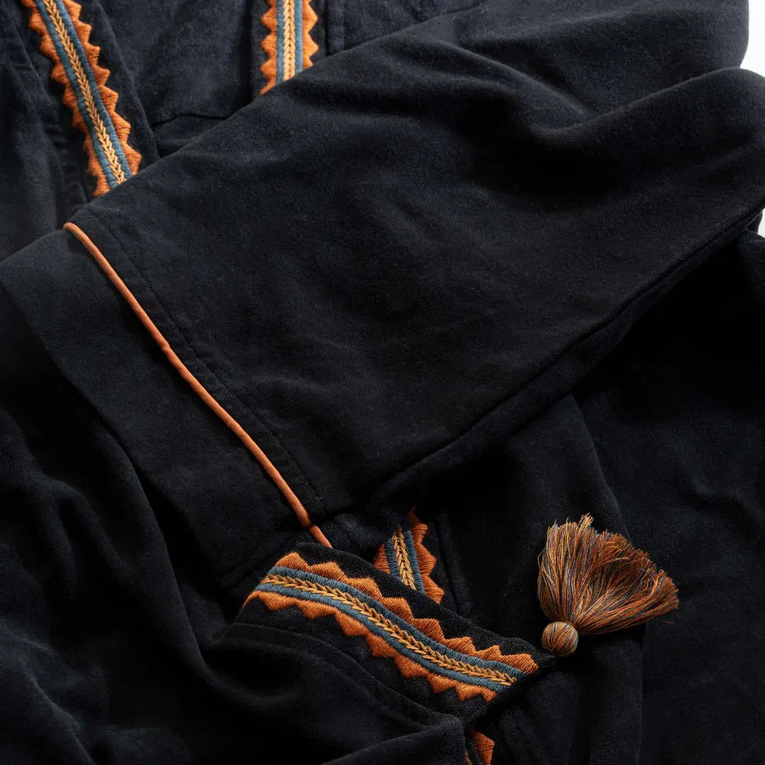 Hazar Organic Turkish Cotton Women's Dressing Gown Anthracite