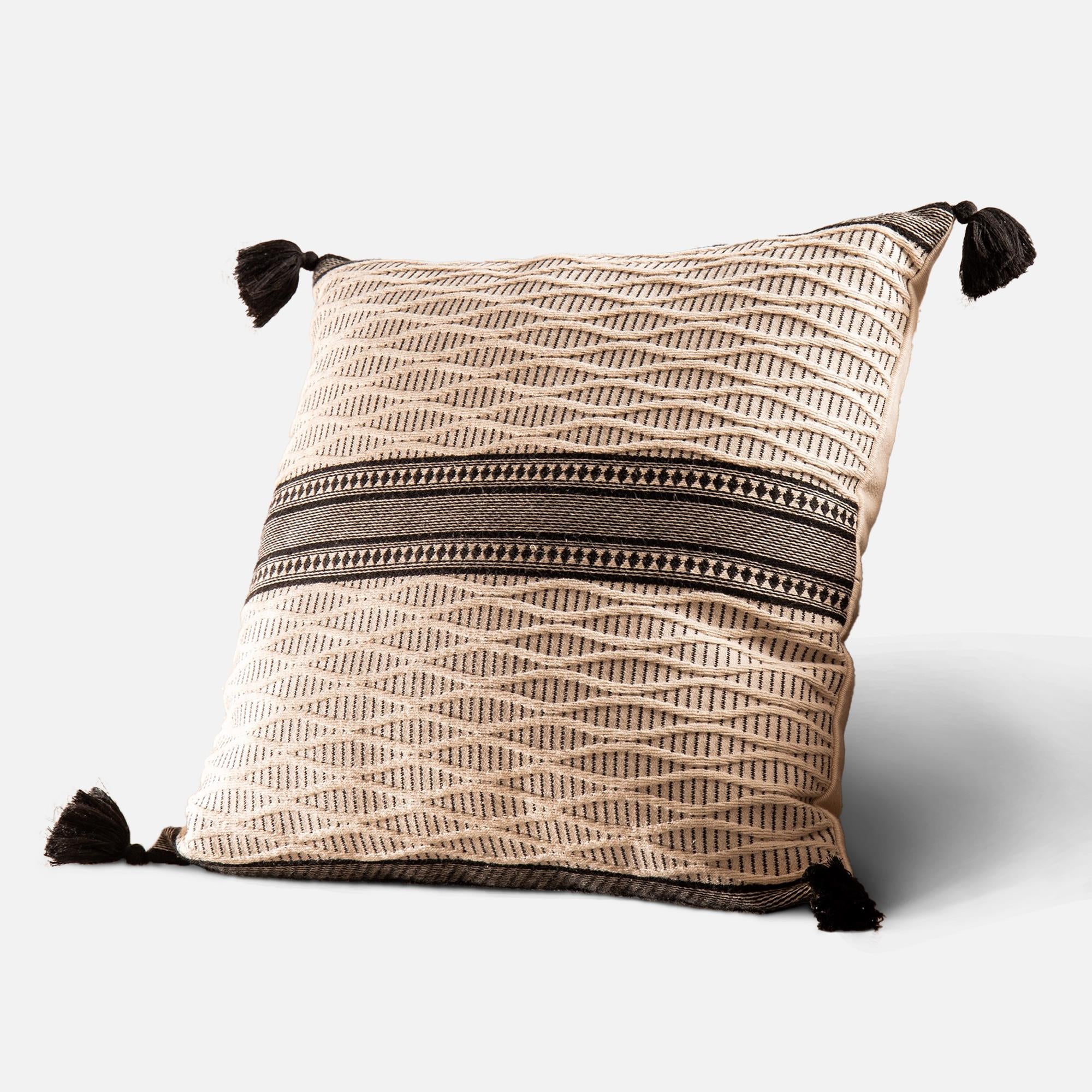 Iva Mika Organic Cotton Throw Pillow Cover