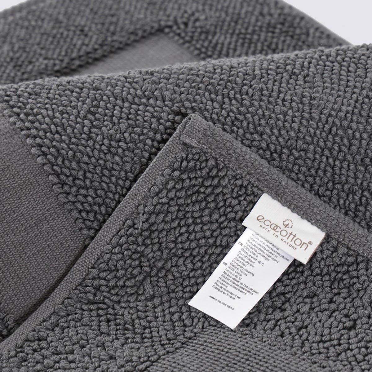 Kaia Cotton Bath Mat Anthracite