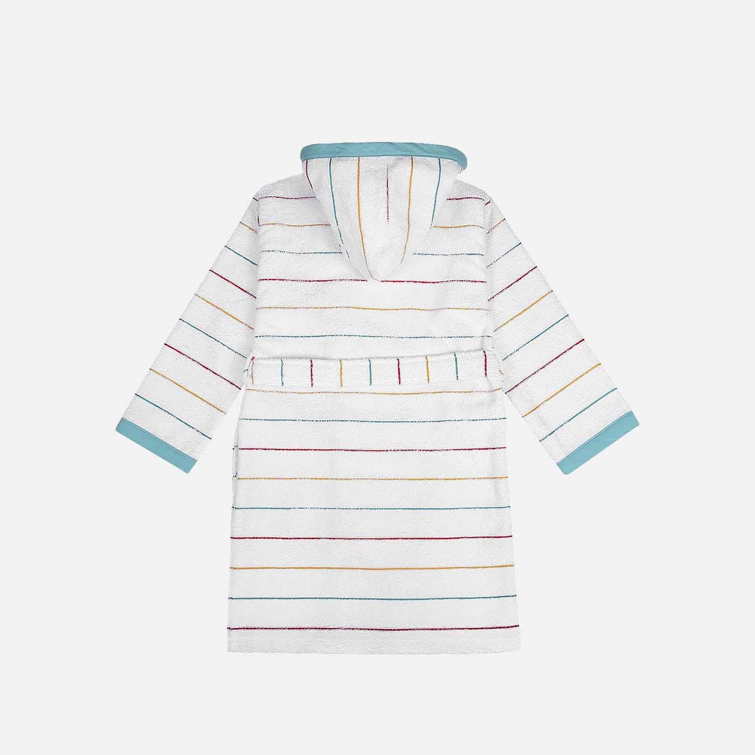 Lavinia Organic Cotton Kids' Bathrobe Cream-Mint