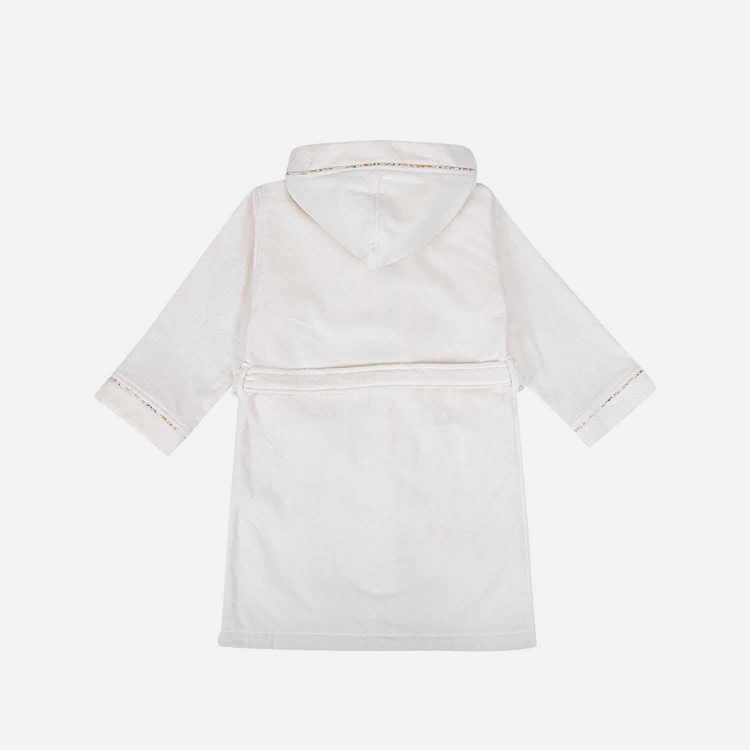 Nina Organic Cotton Kids' Bathrobe Cream-Yellow