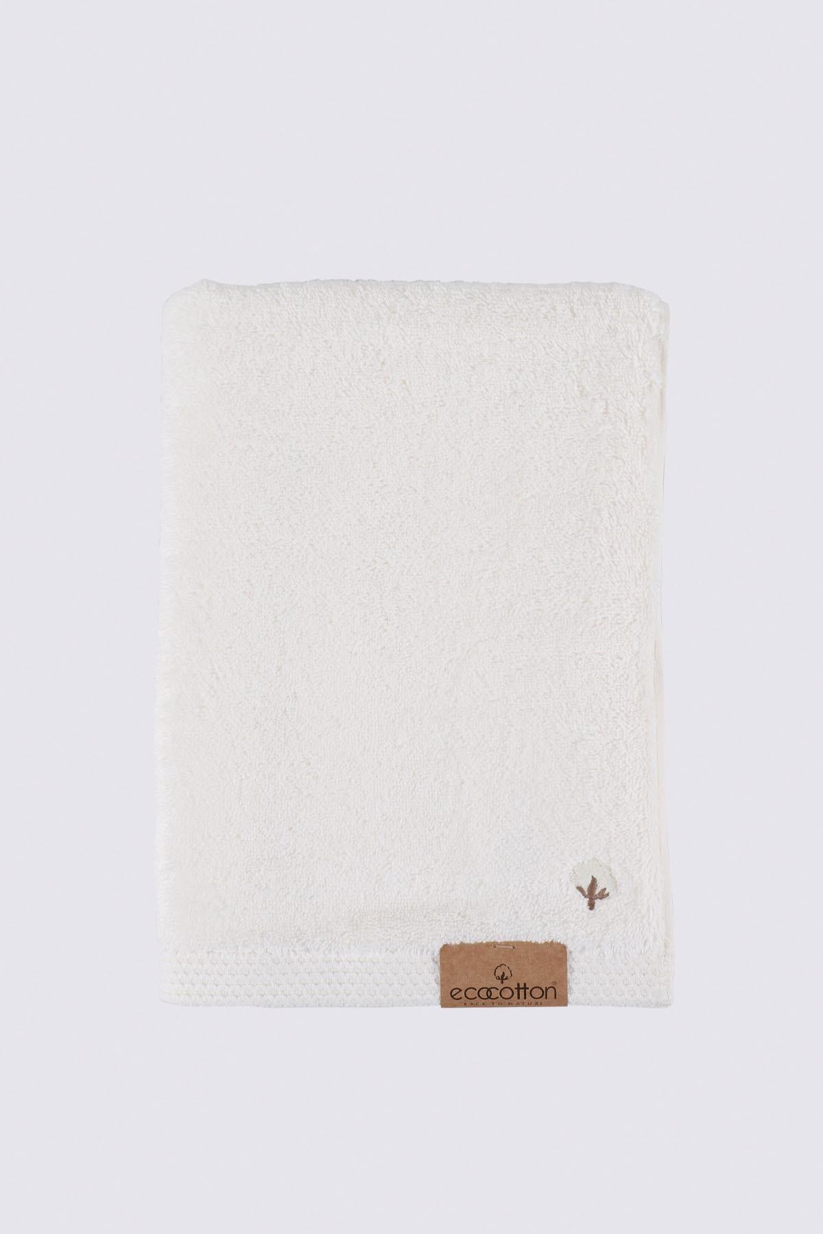 Pure Cotton Organic Bath Towel Set of 3 Cream