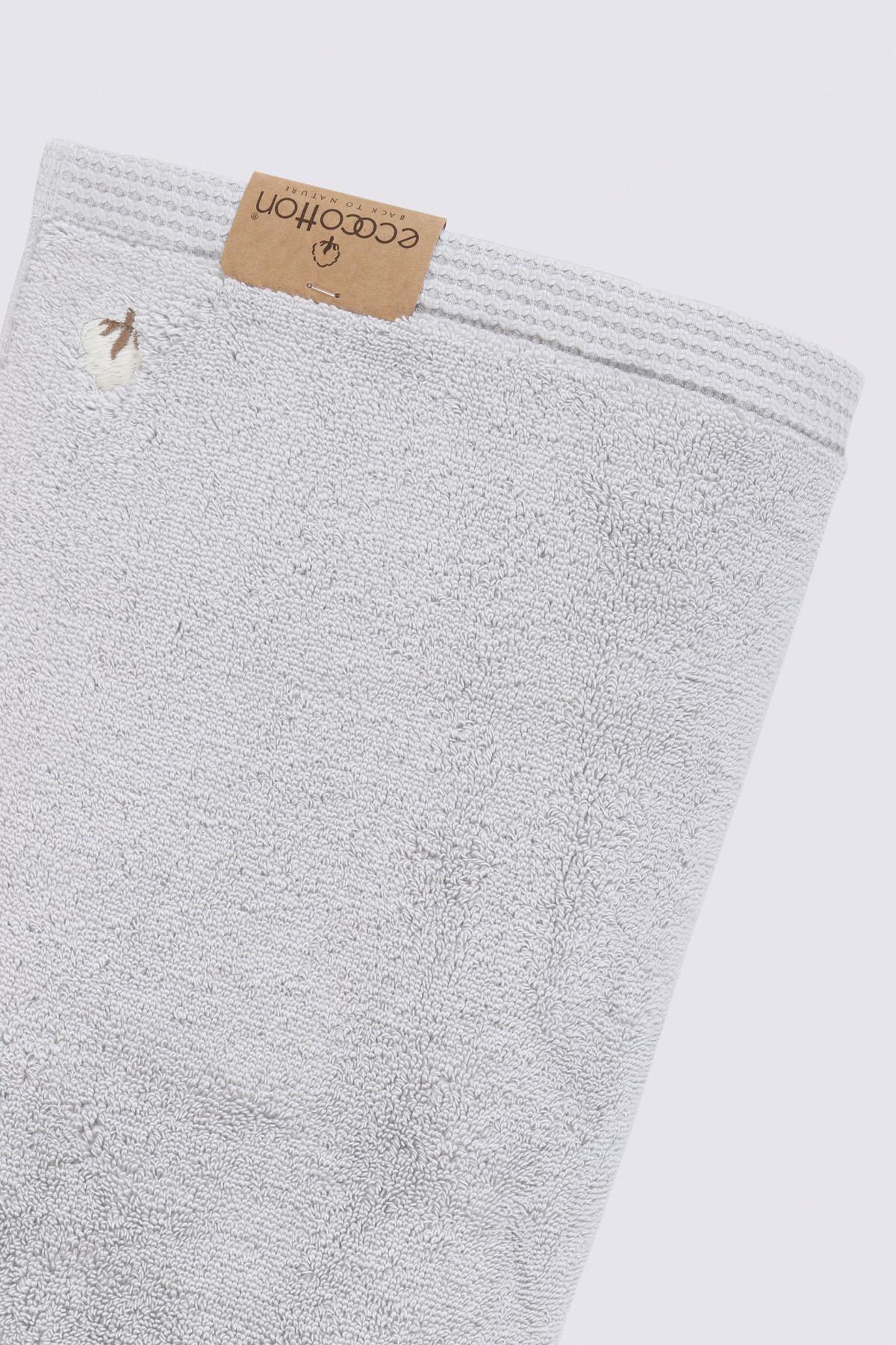 Pure Cotton Organic Bath Towel Set of 3 Gray