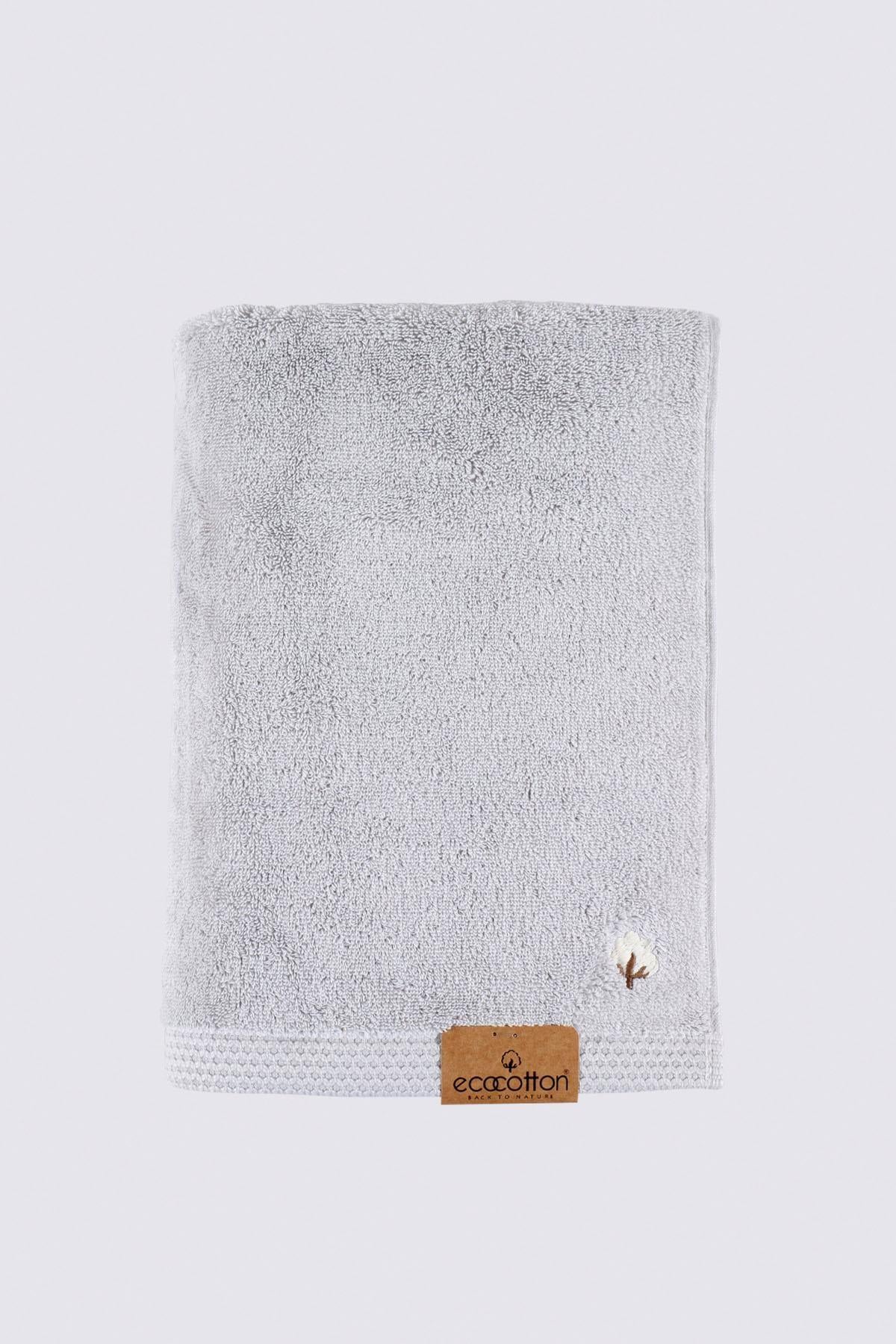 Pure Cotton Organic Bath Towel Set of 3 Gray