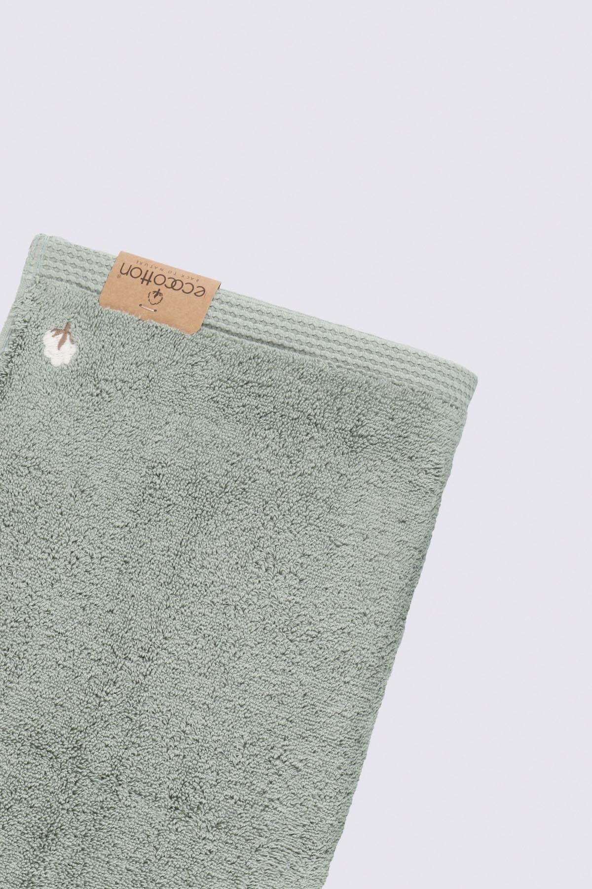 Pure Cotton Organic Bath Towel Set of 3 Green