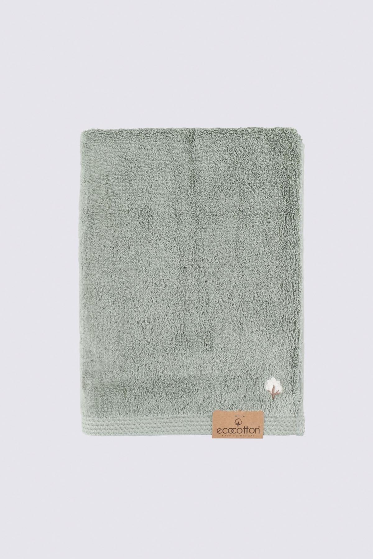 Pure Cotton Organic Bath Towel Set of 3 Green