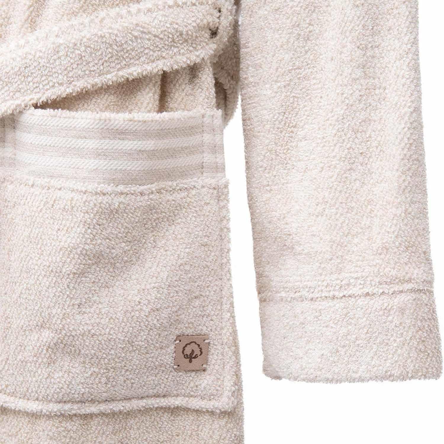 Raisa Organic Cotton Men's Bathrobe Beige