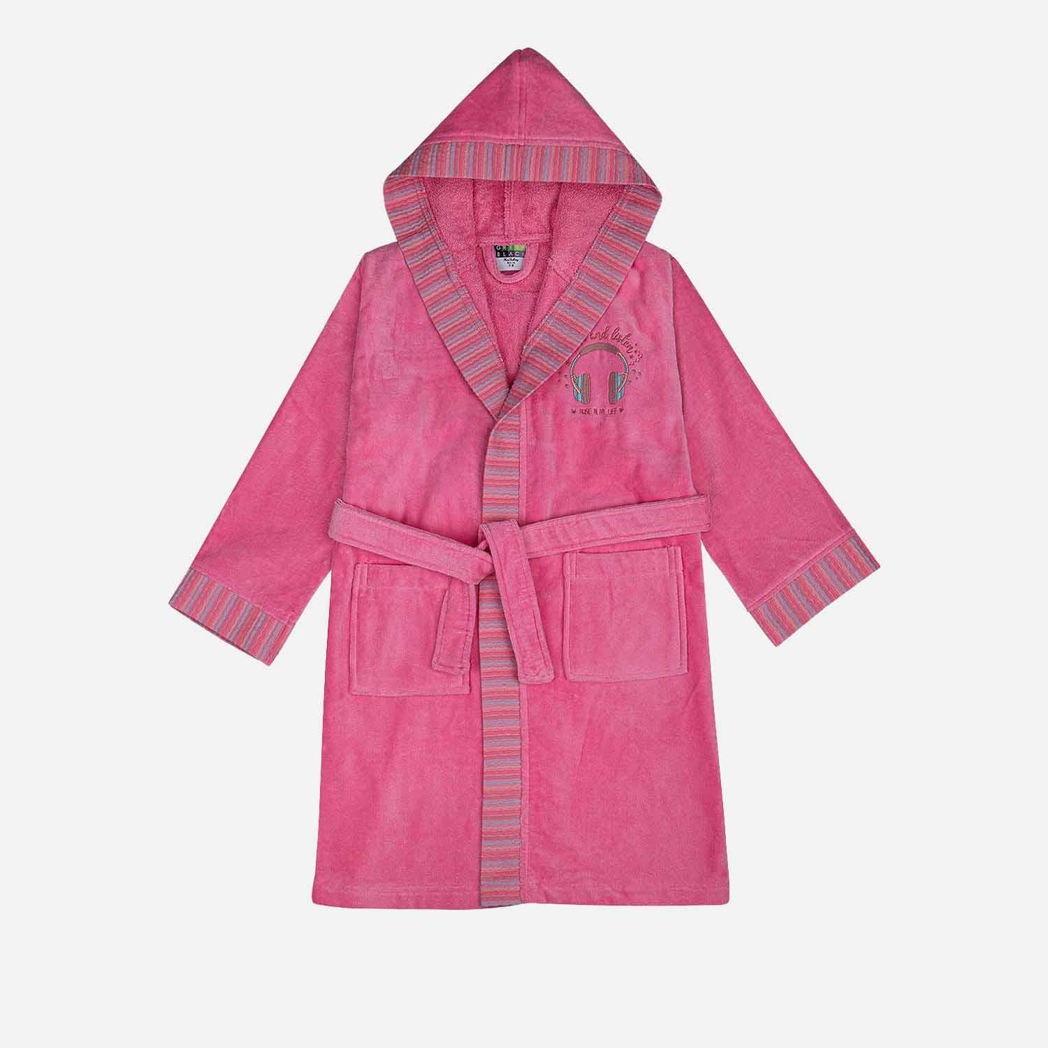 Relax Cotton Kids' Bathrobe Pink