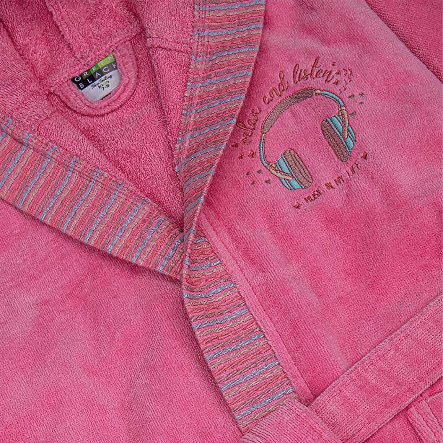 Relax Cotton Kids' Bathrobe Pink