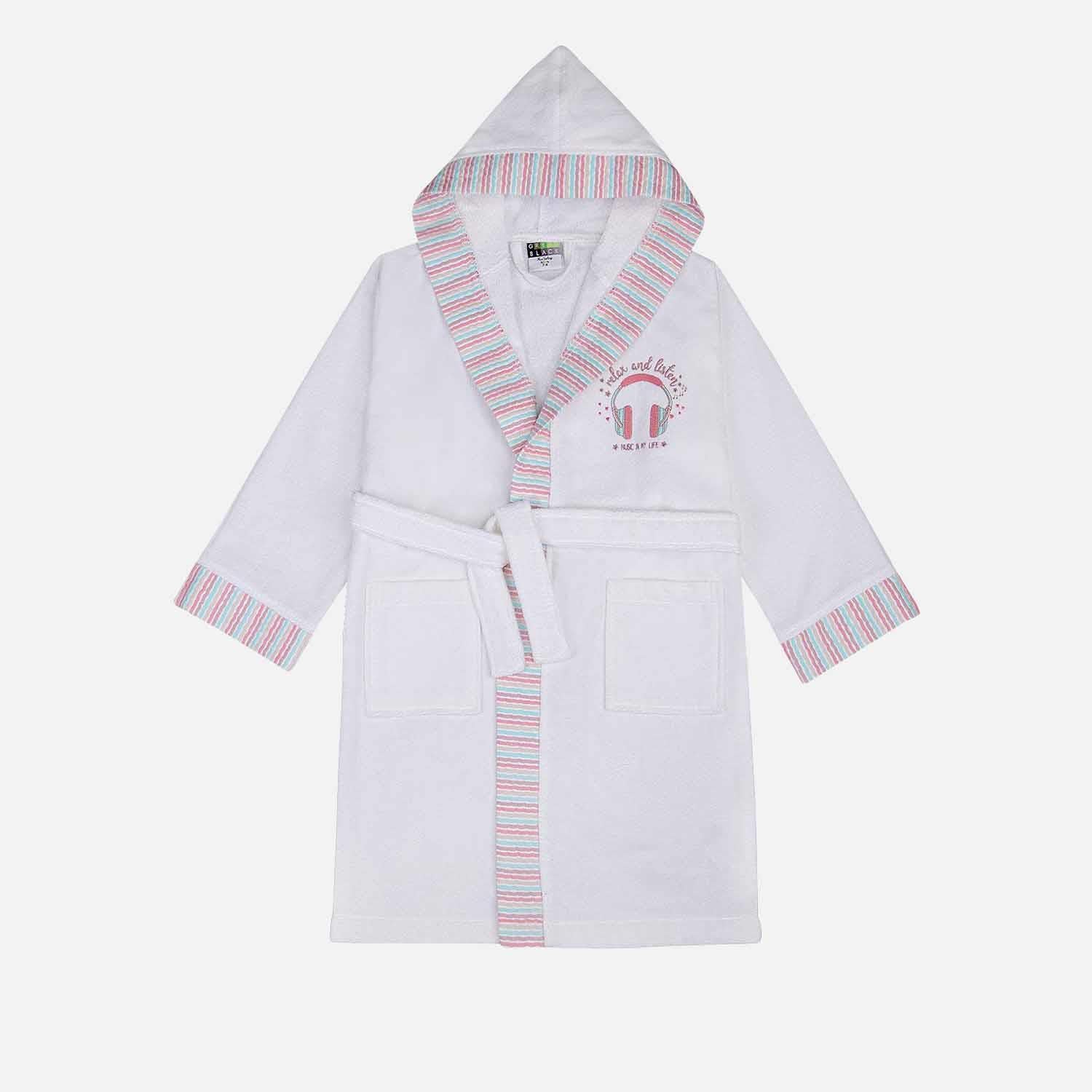 Relax Cotton Kids' Bathrobe White