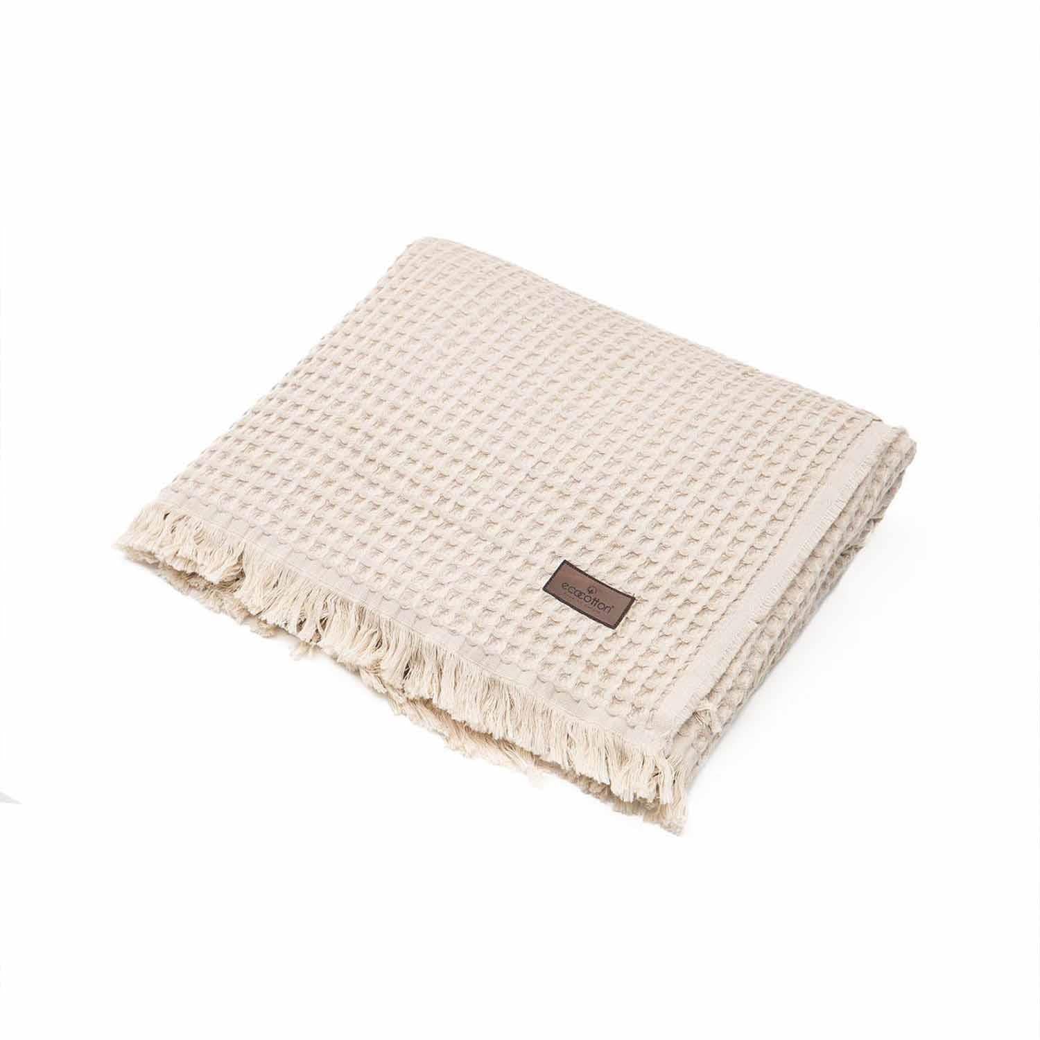 Seren Organic Cotton Single Pique Beige