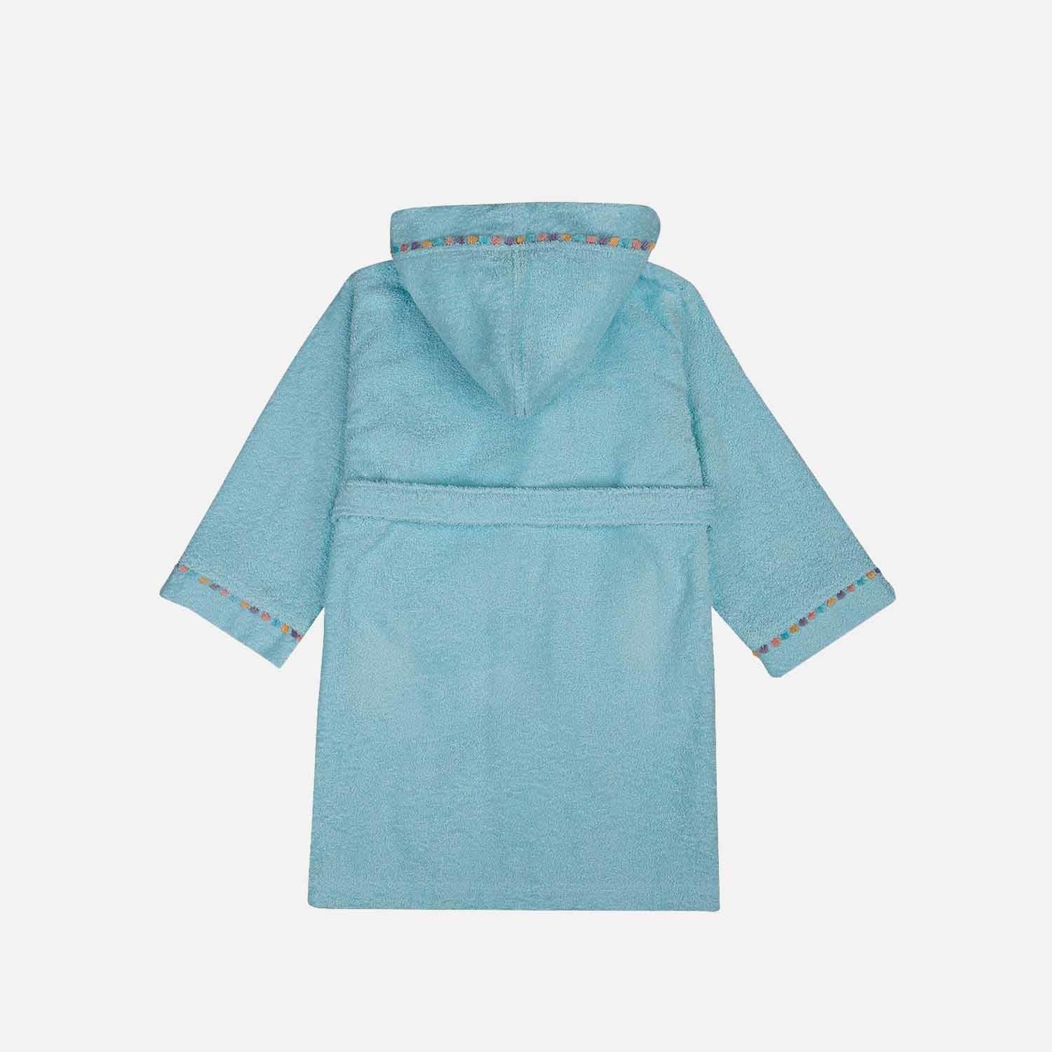 Unicorn Cotton Kids' Bathrobe Mint