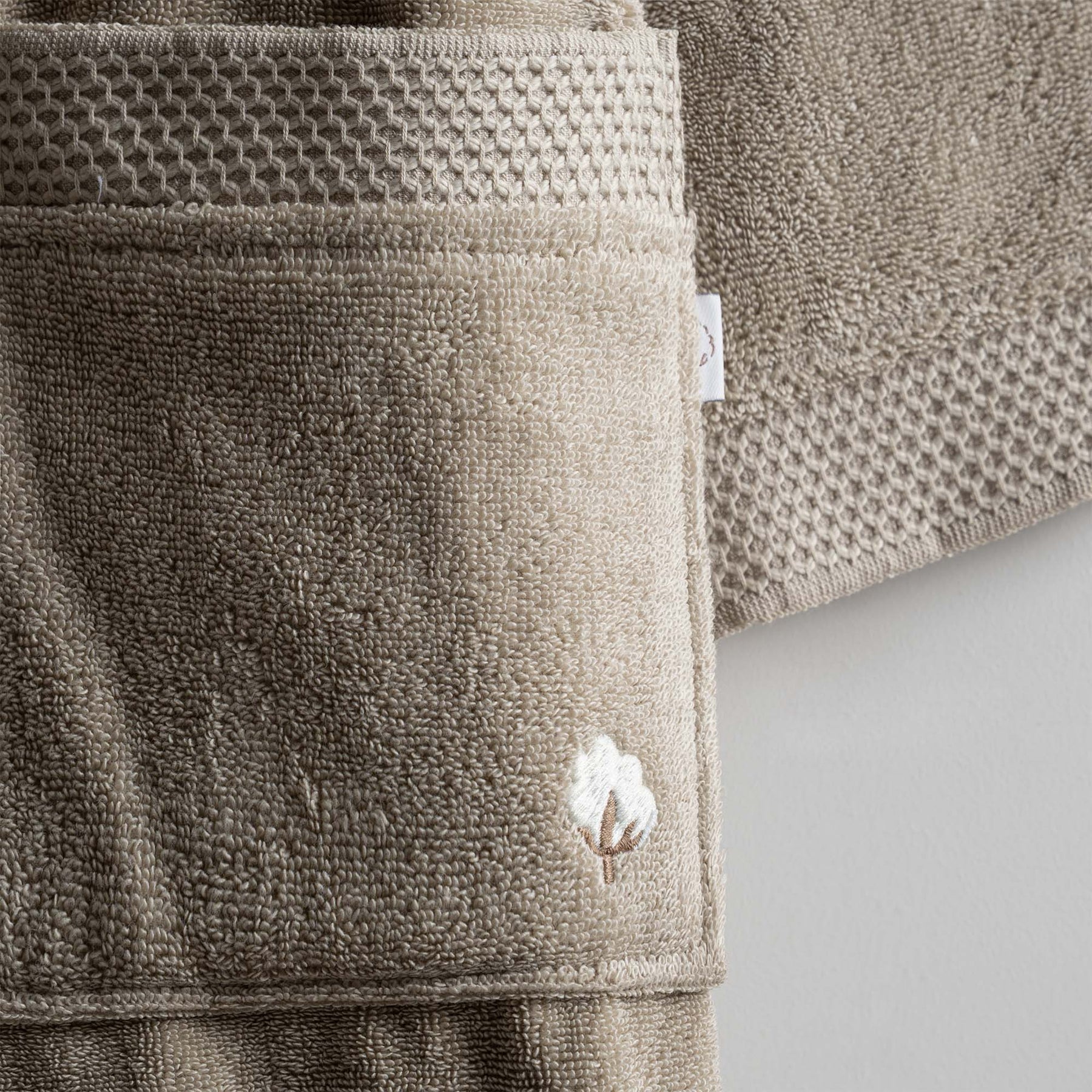 Pure Cotton Organic Turkish Cotton Men's Bathrobe Beige