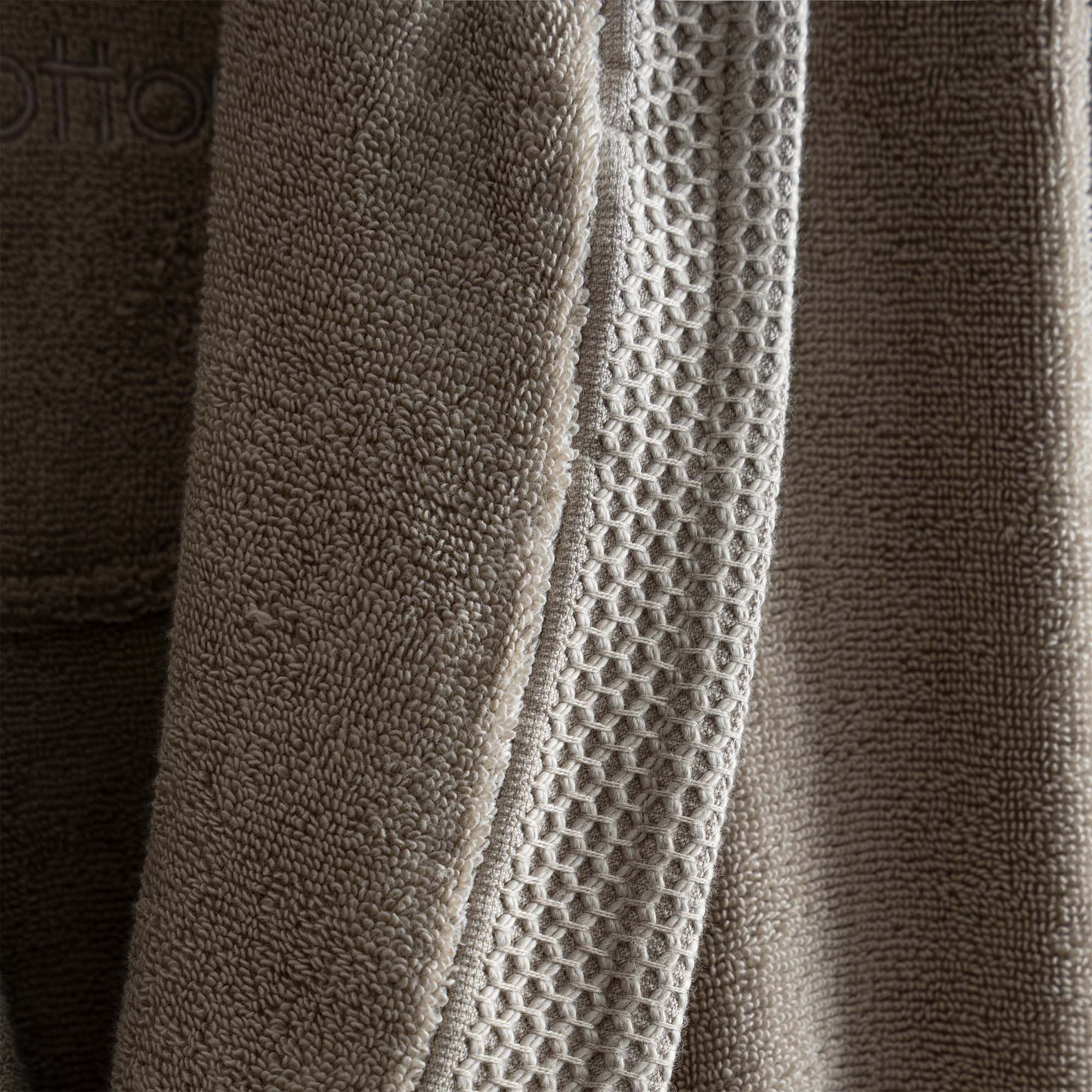 Pure Cotton Organic Cotton Men's Bathrobe Beige