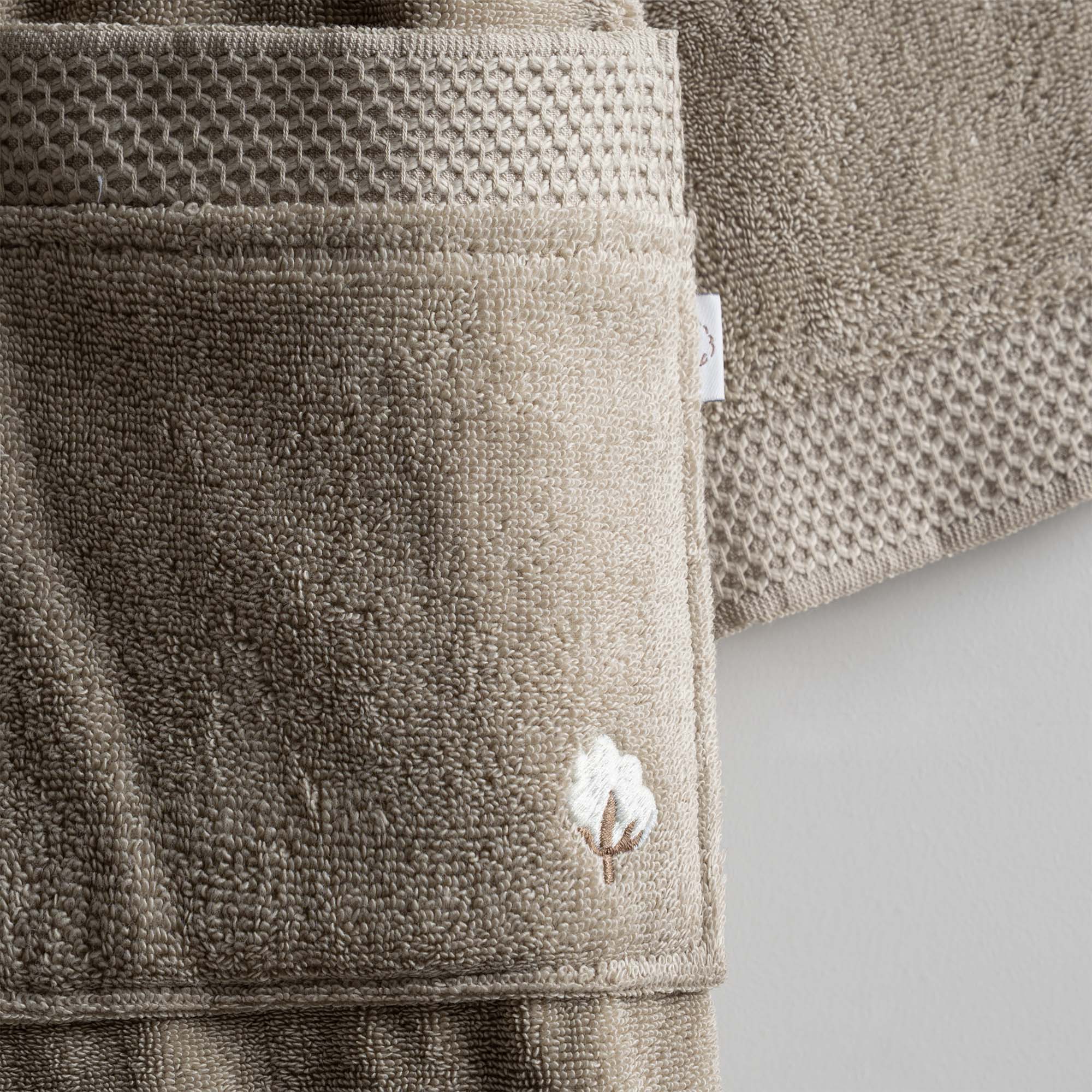 Pure Cotton Organic Cotton Men's Bathrobe Beige