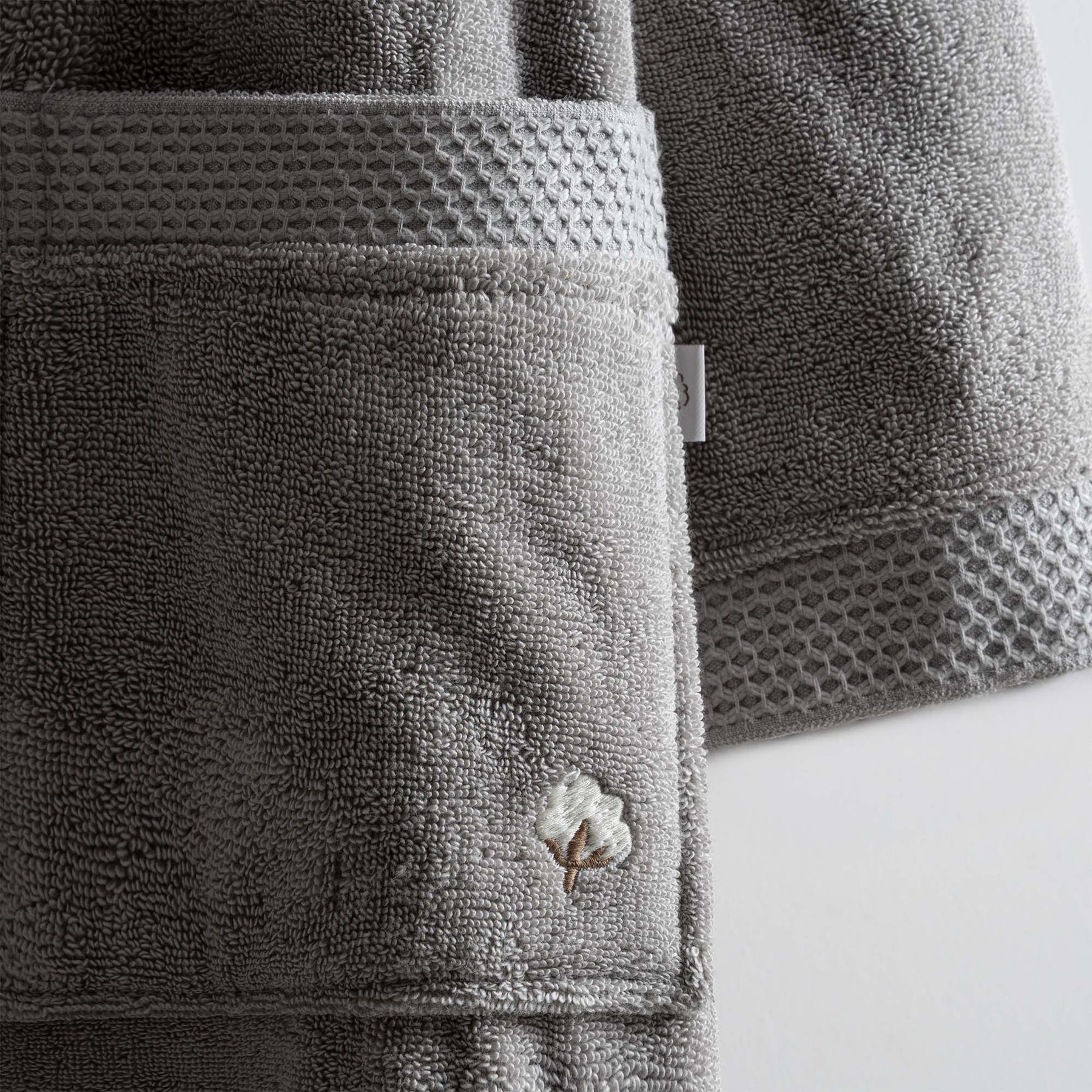 Pure Cotton Organic Turkish Cotton Men's Bathrobe Gray