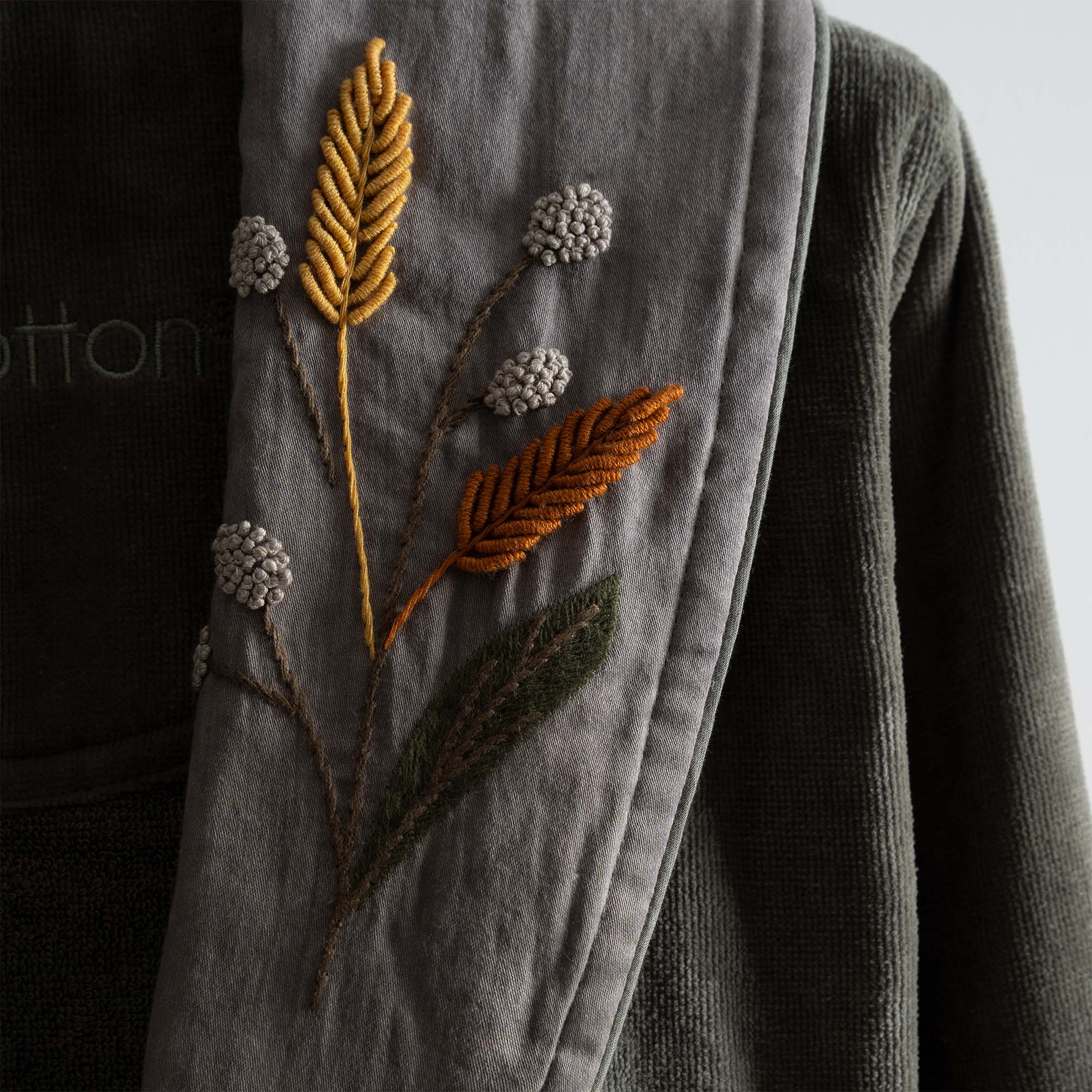 Farah Organic Cotton Women's Bathrobe Green