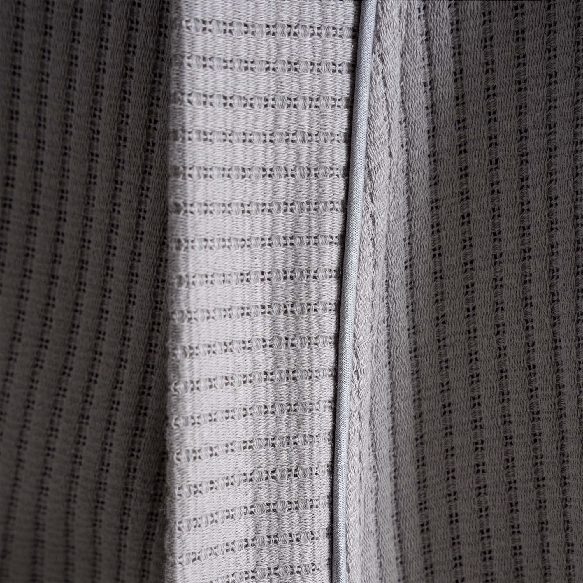 Alessa Organic Cotton Pique Men's Bathrobe Gray