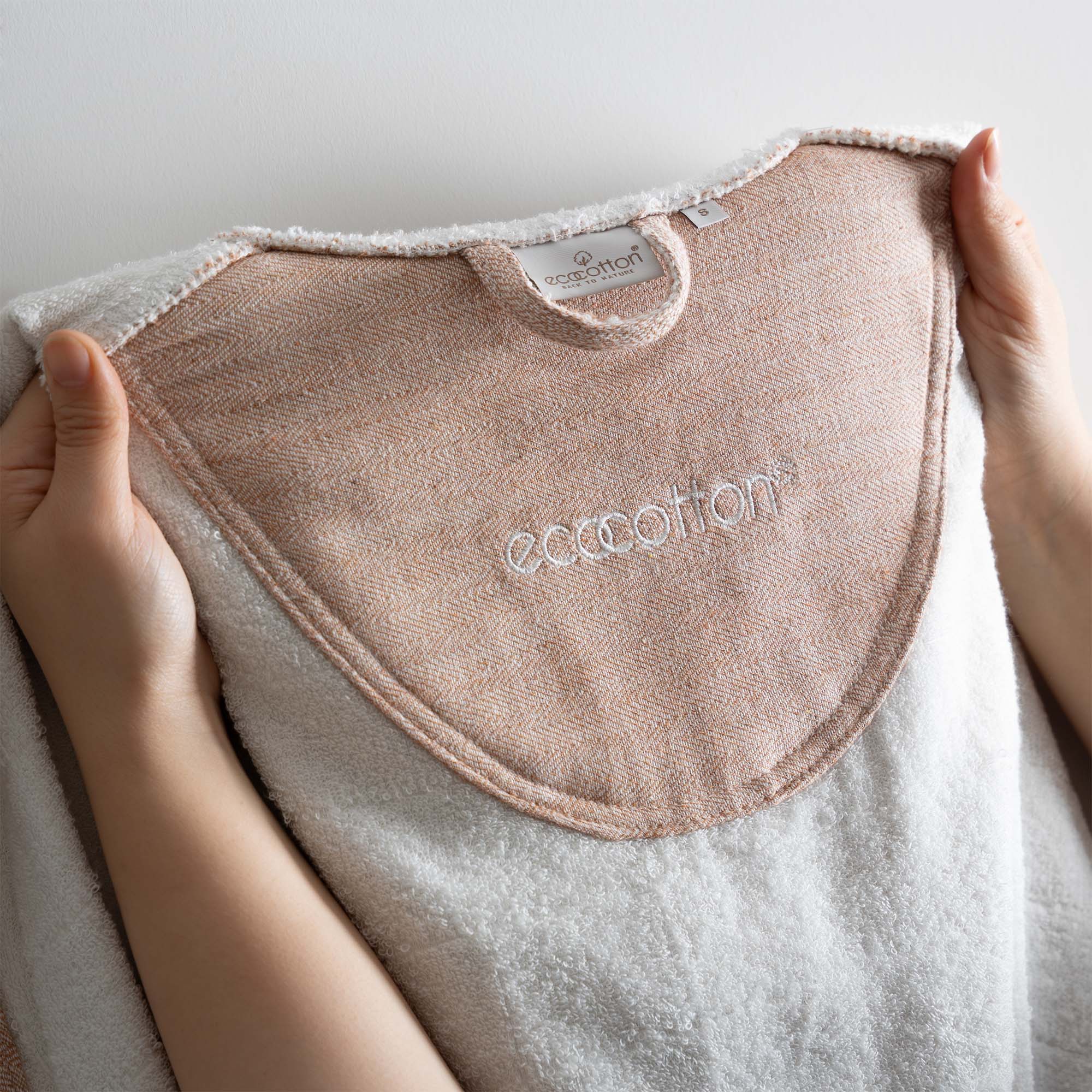 Erva Organic Cotton Linen Women's Bathrobe Terra