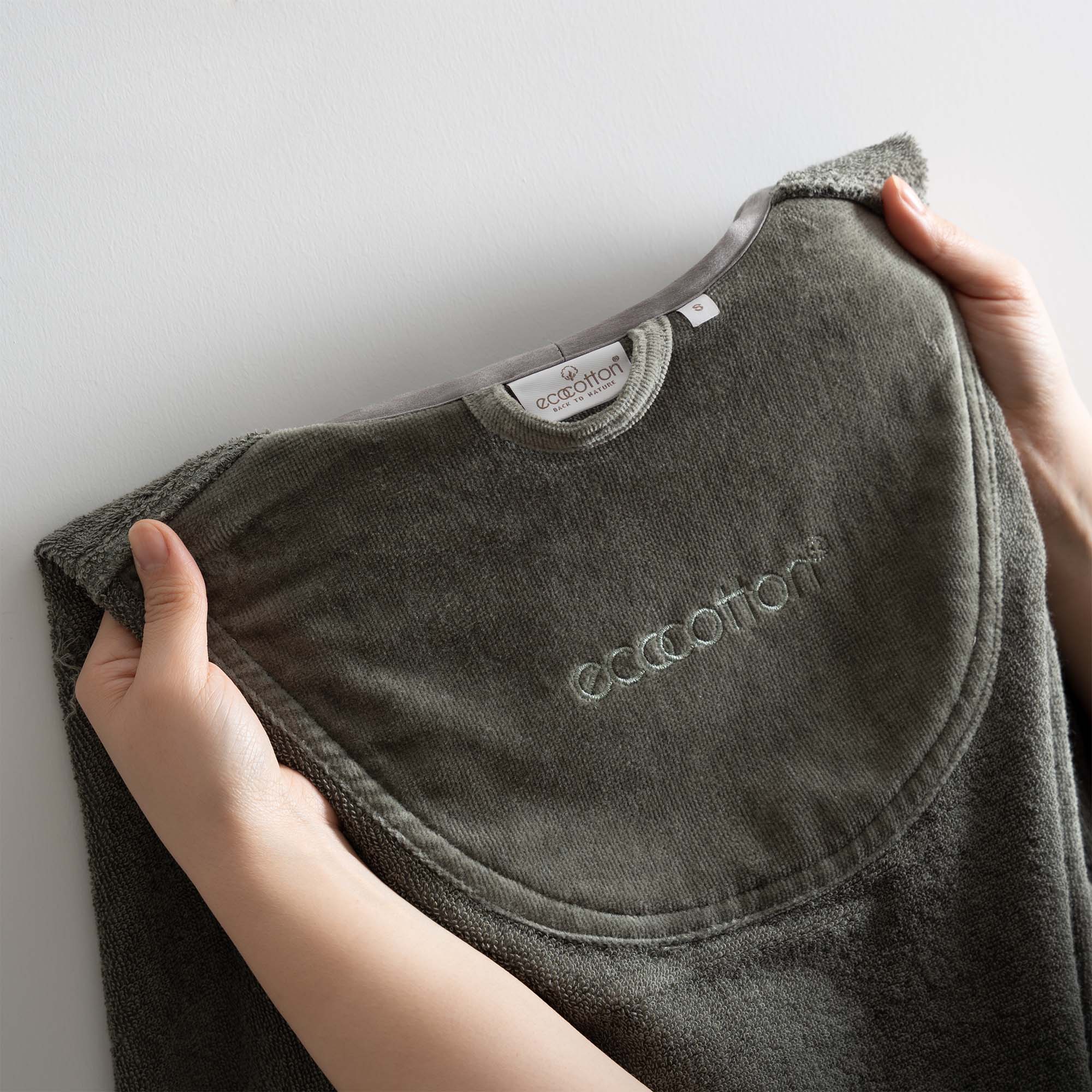 Farah Organic Cotton Women's Bathrobe Green