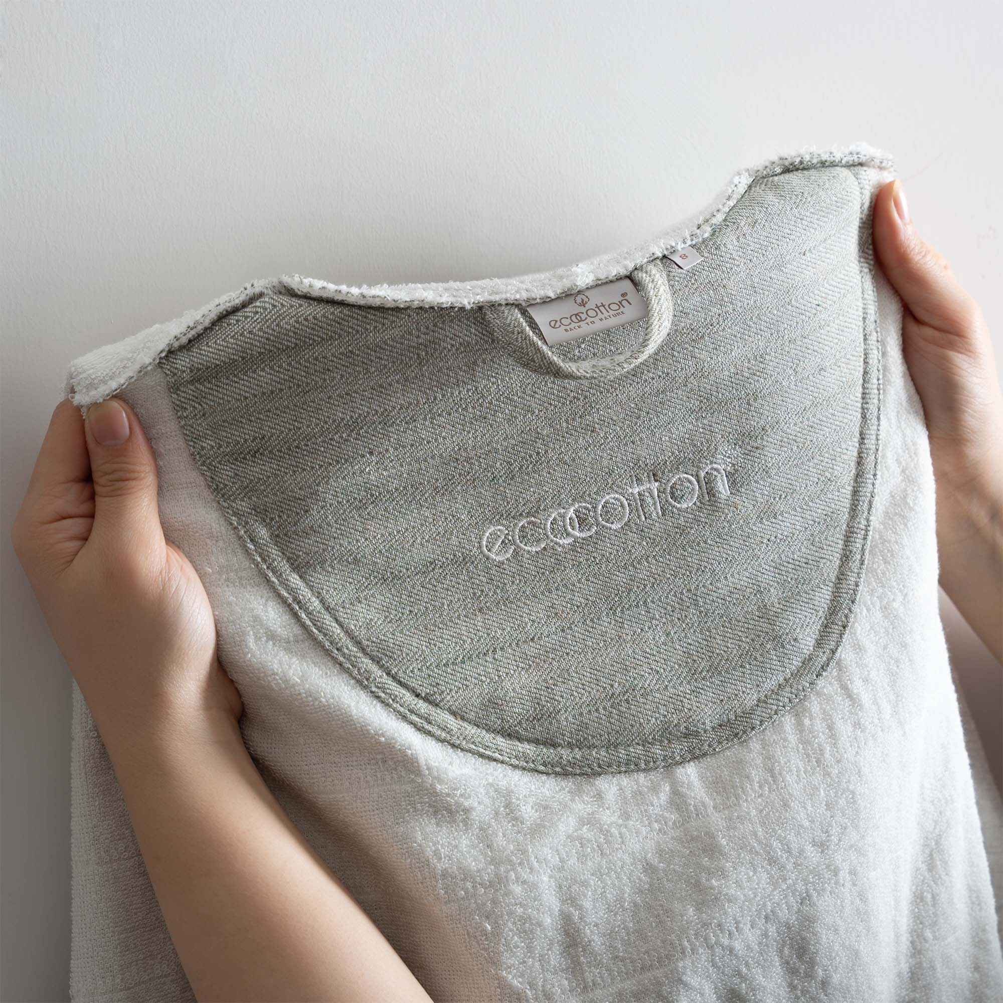 Erva Organic Cotton Linen Women's Bathrobe Khaki